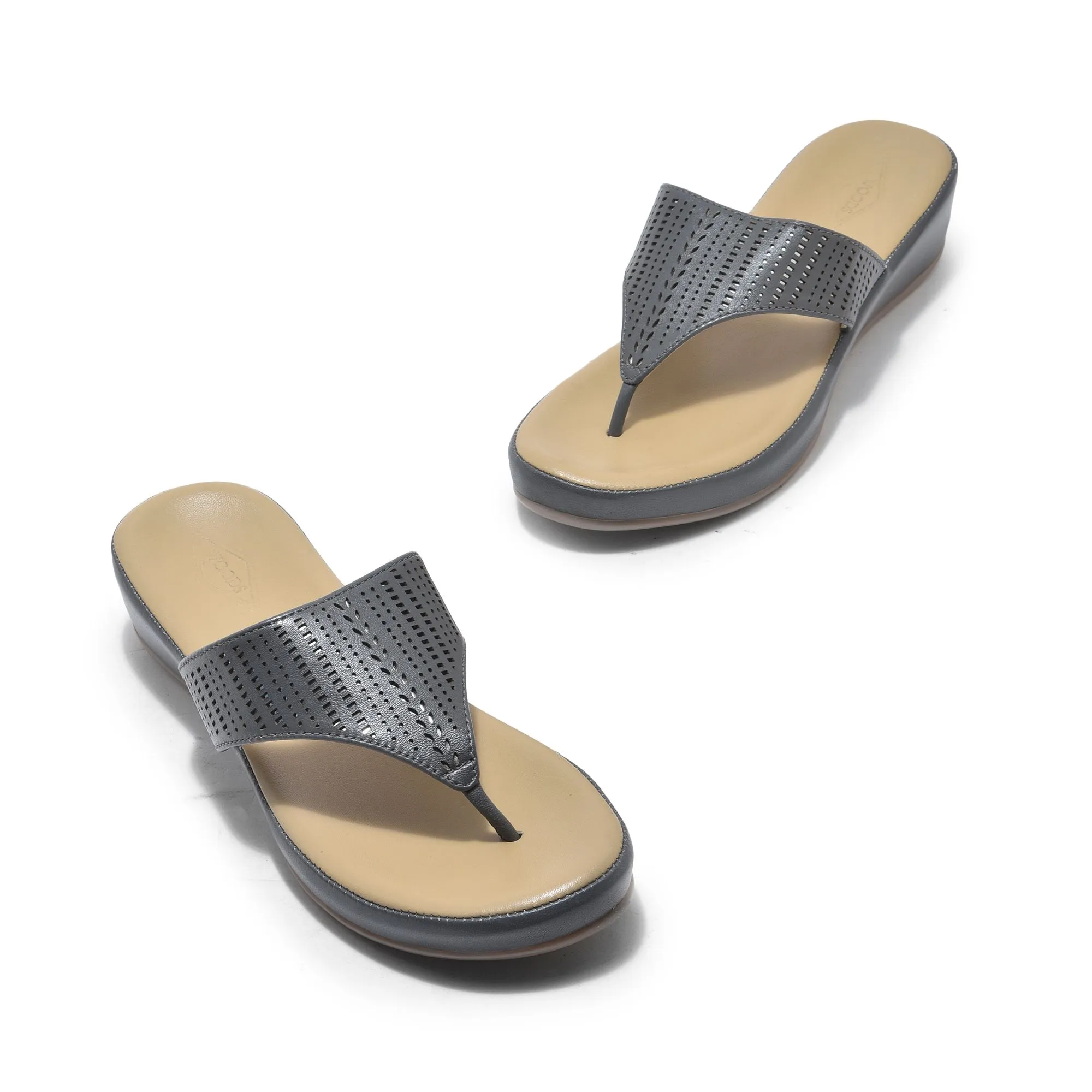Grey sandal for women - Thumbnail 2