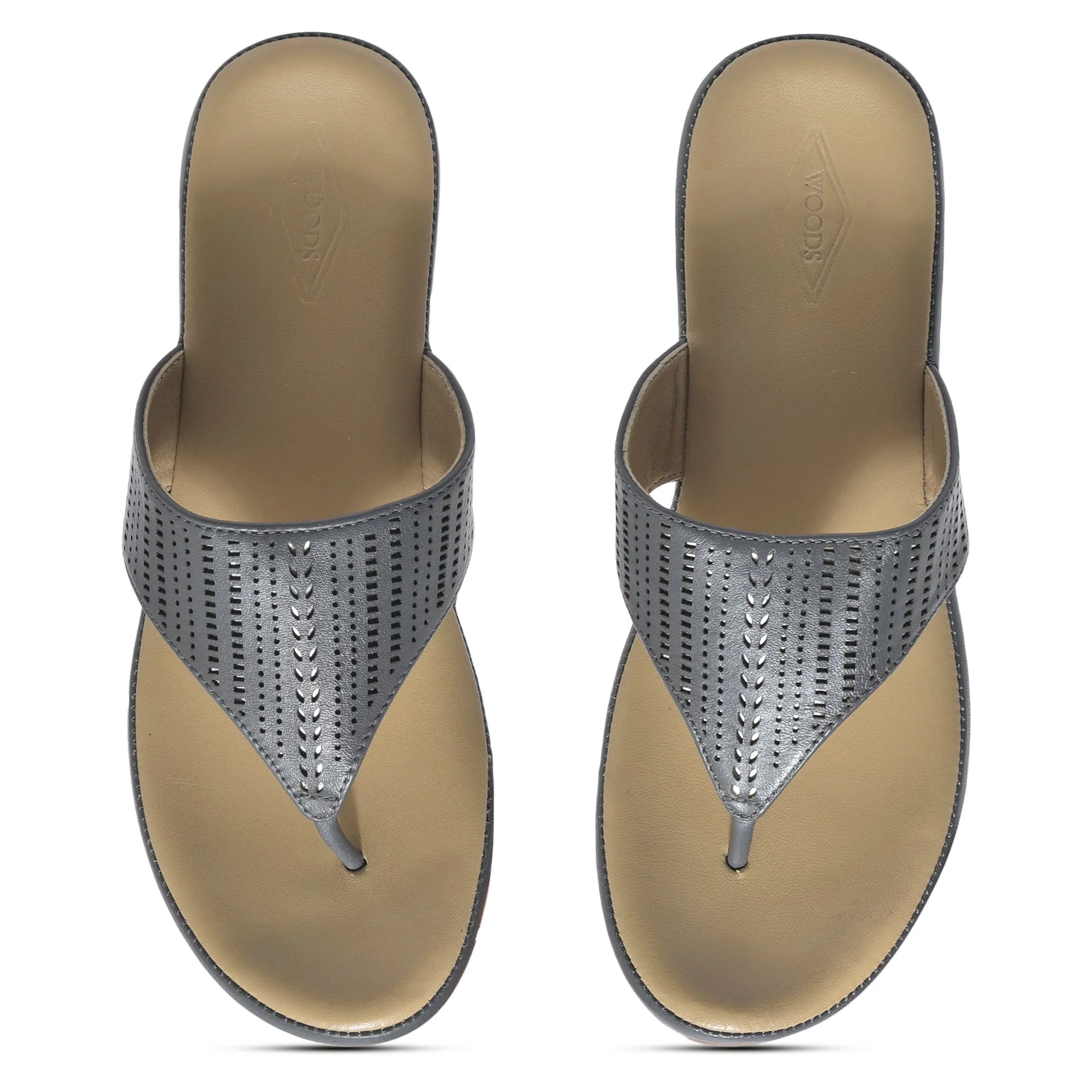Grey sandal for women - Thumbnail 3