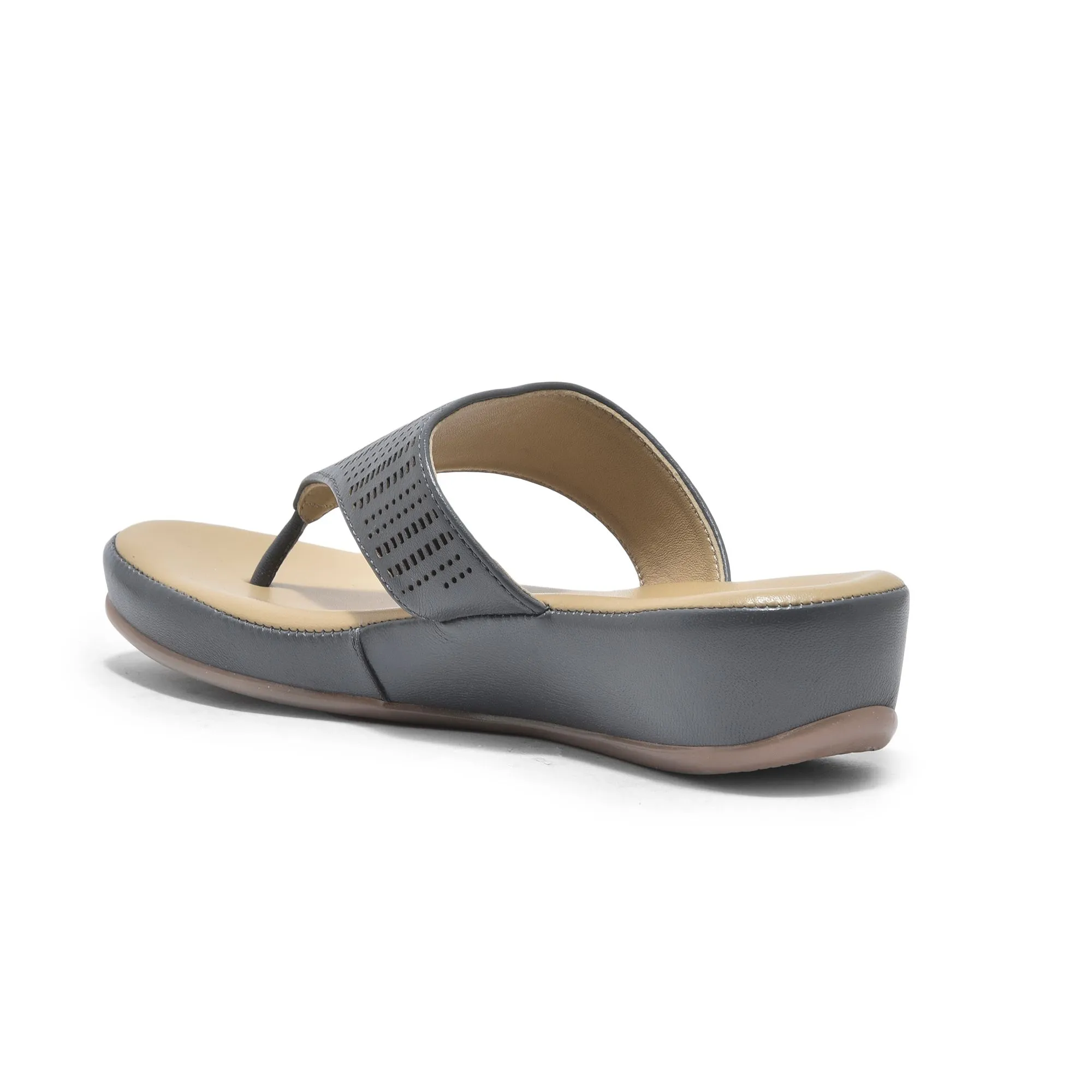 Grey sandal for women - Thumbnail 5