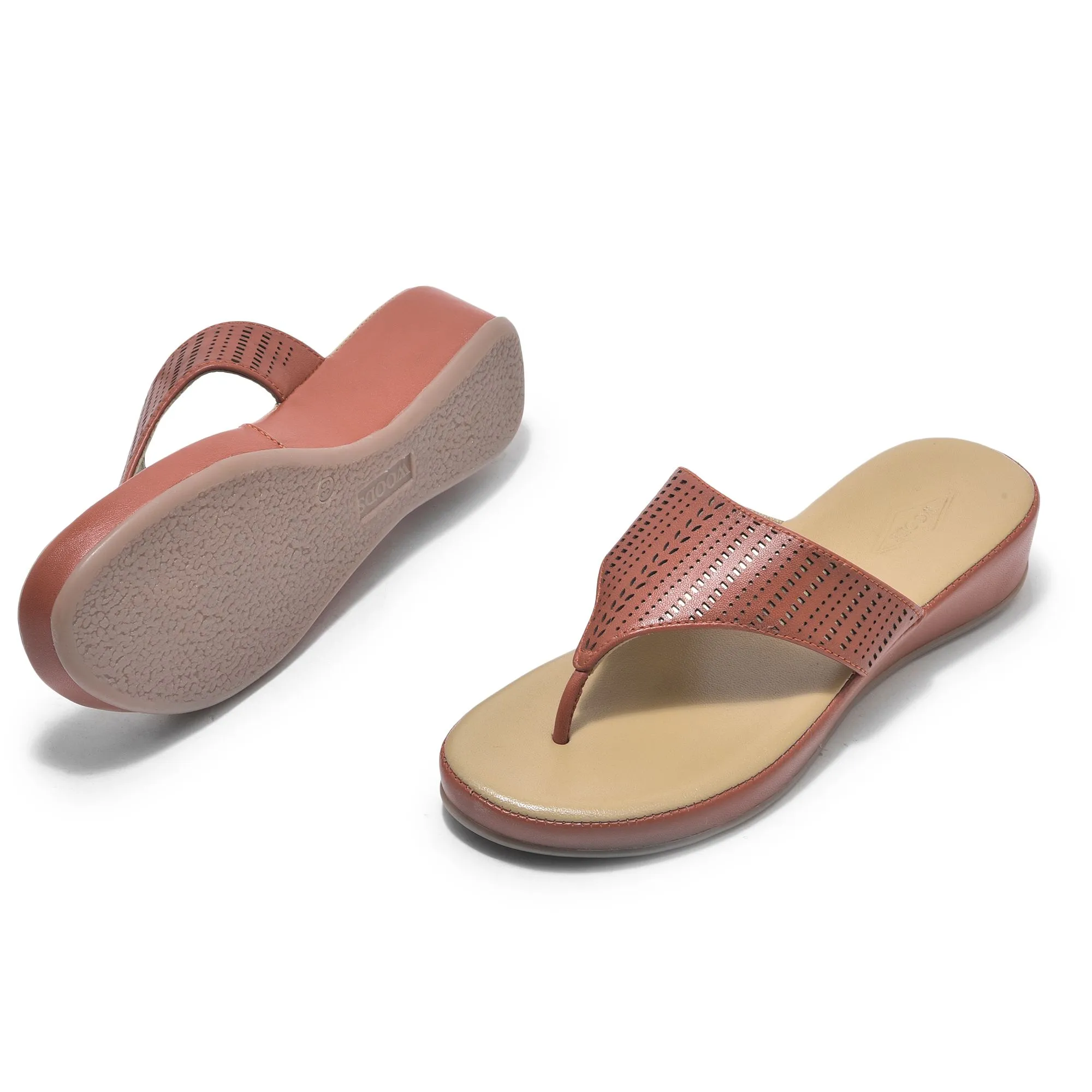 Red sandal for women - Thumbnail 4
