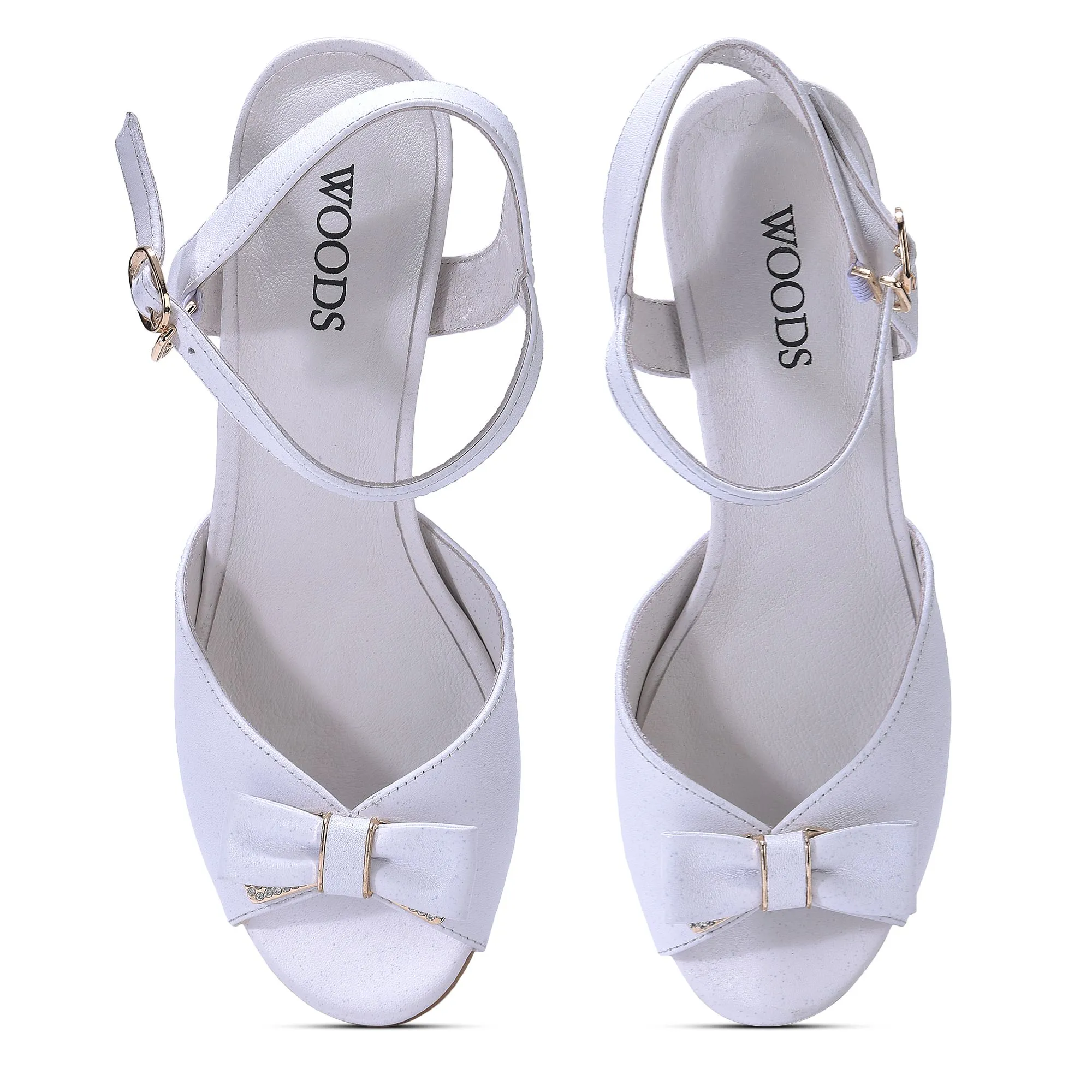 Woods WHITE block heel sandals - Thumbnail 3