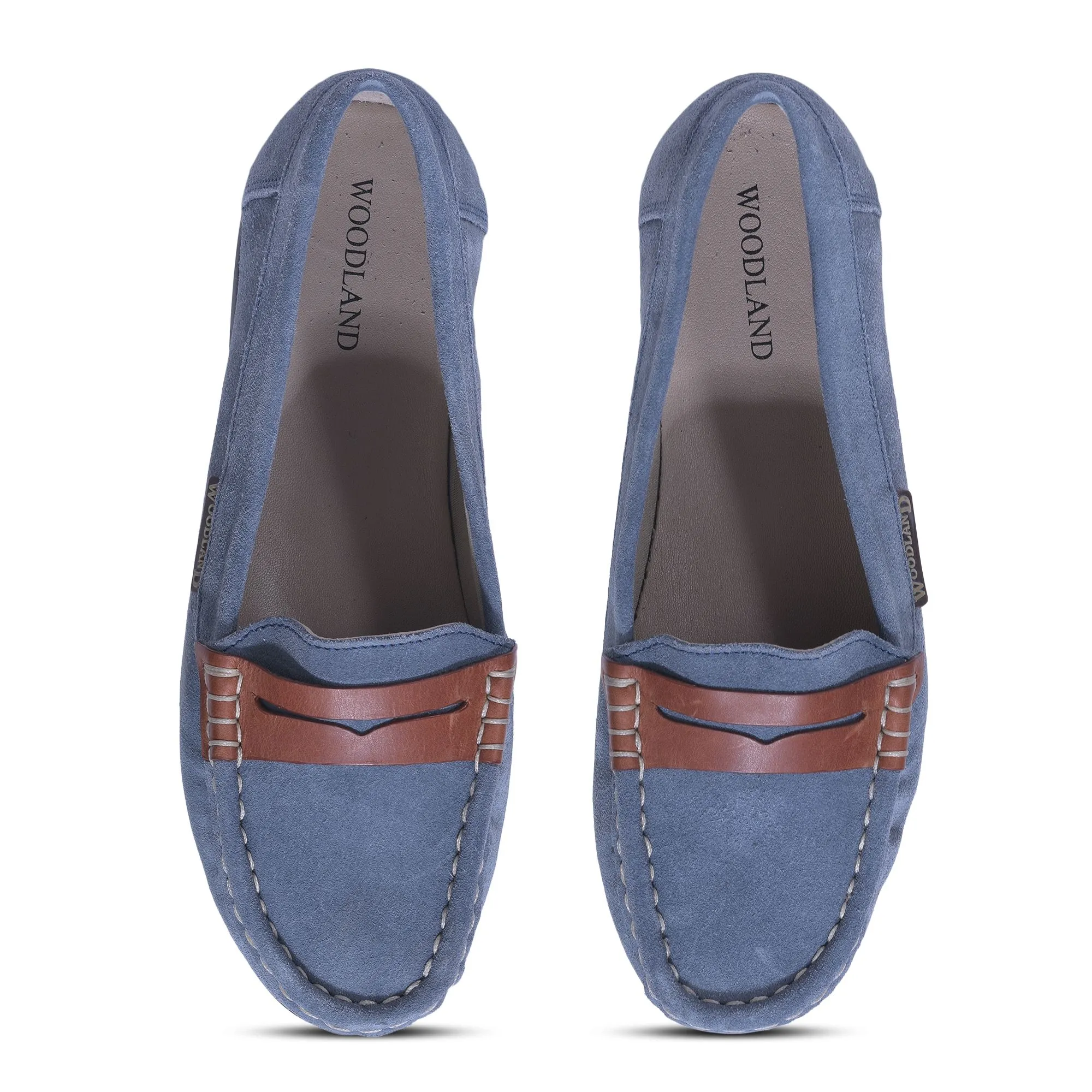 Woodland BLUE 2 loafers for women - Thumbnail 3