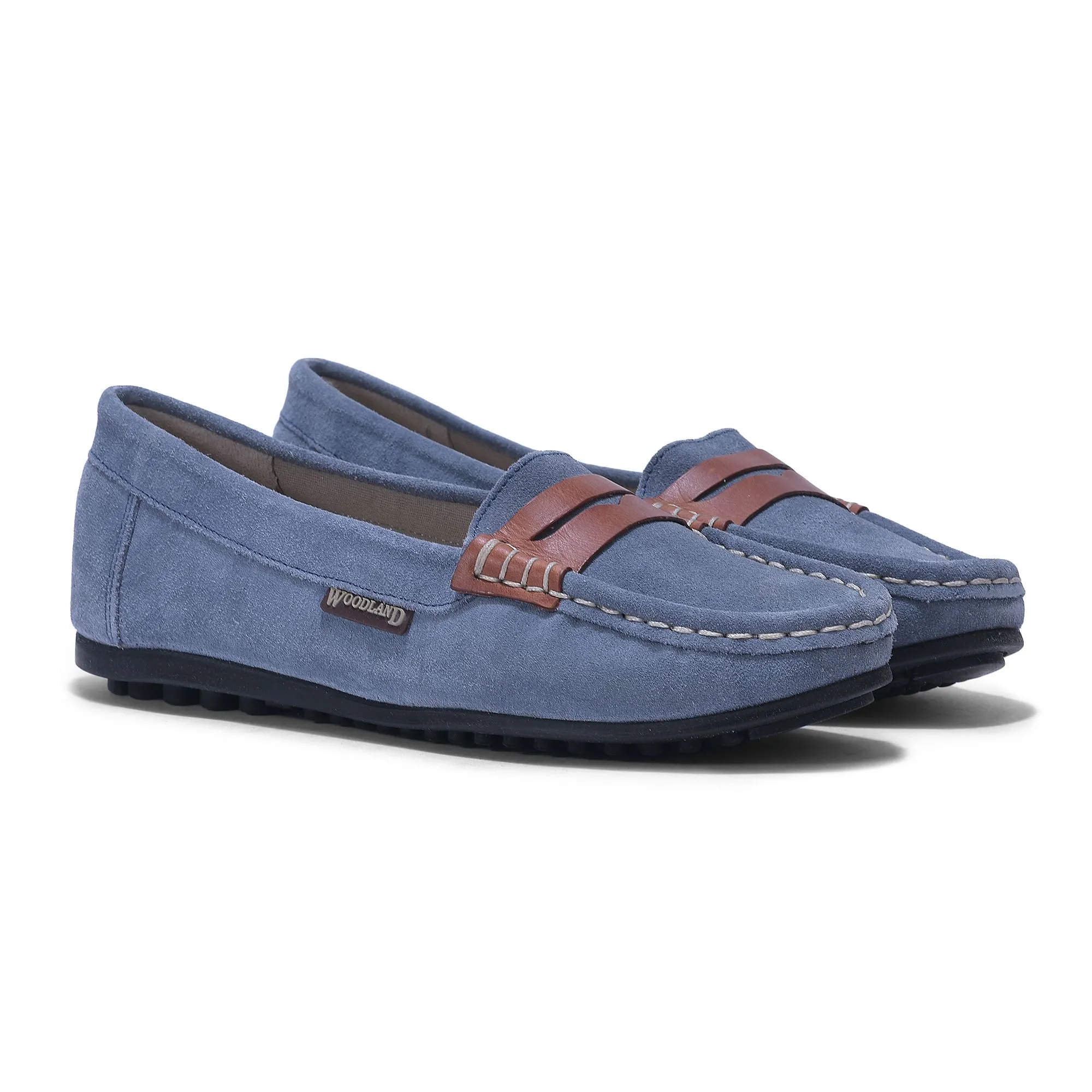 Woodland BLUE 2 loafers for women - Thumbnail 6