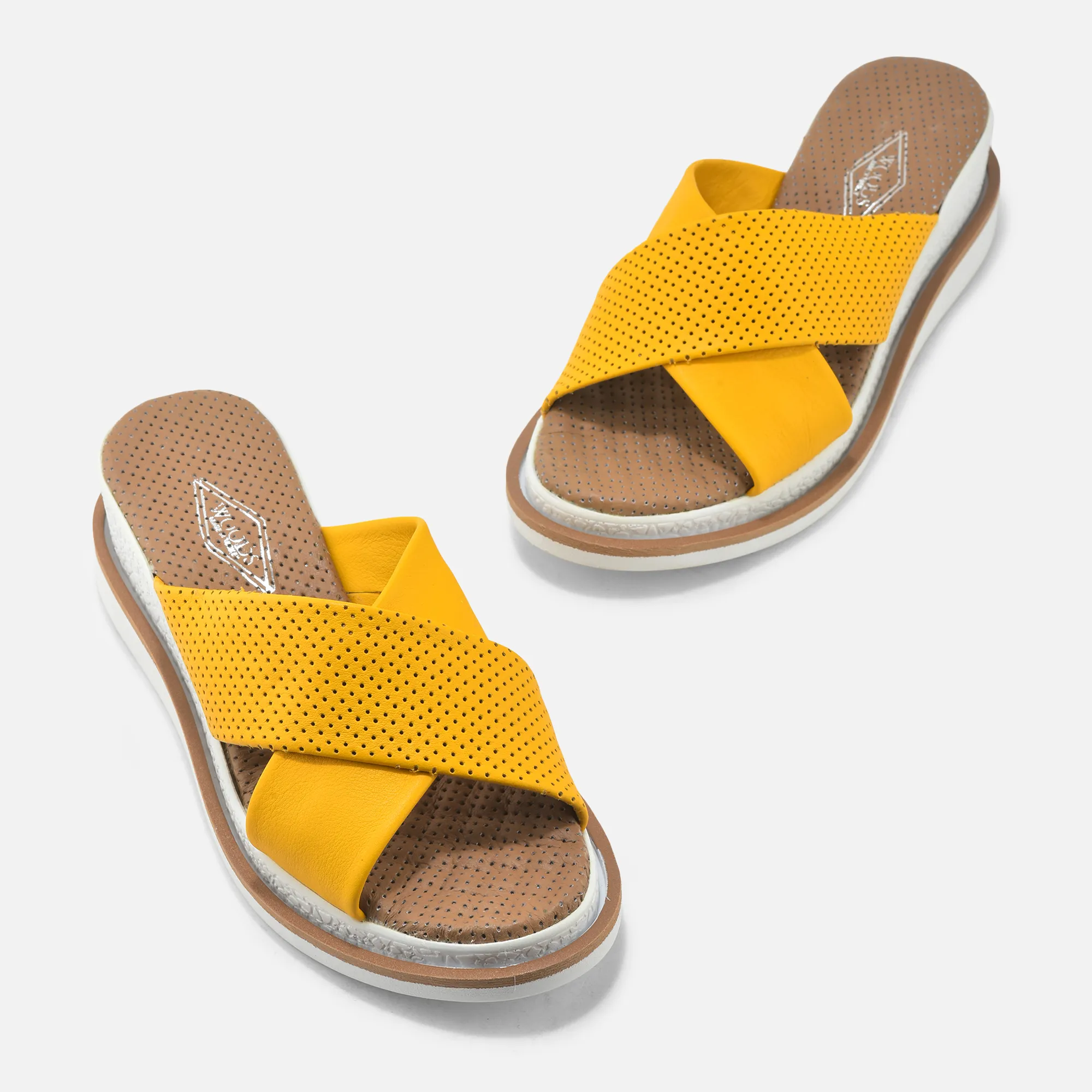 Yellow Slippers For Ladies - Thumbnail 2