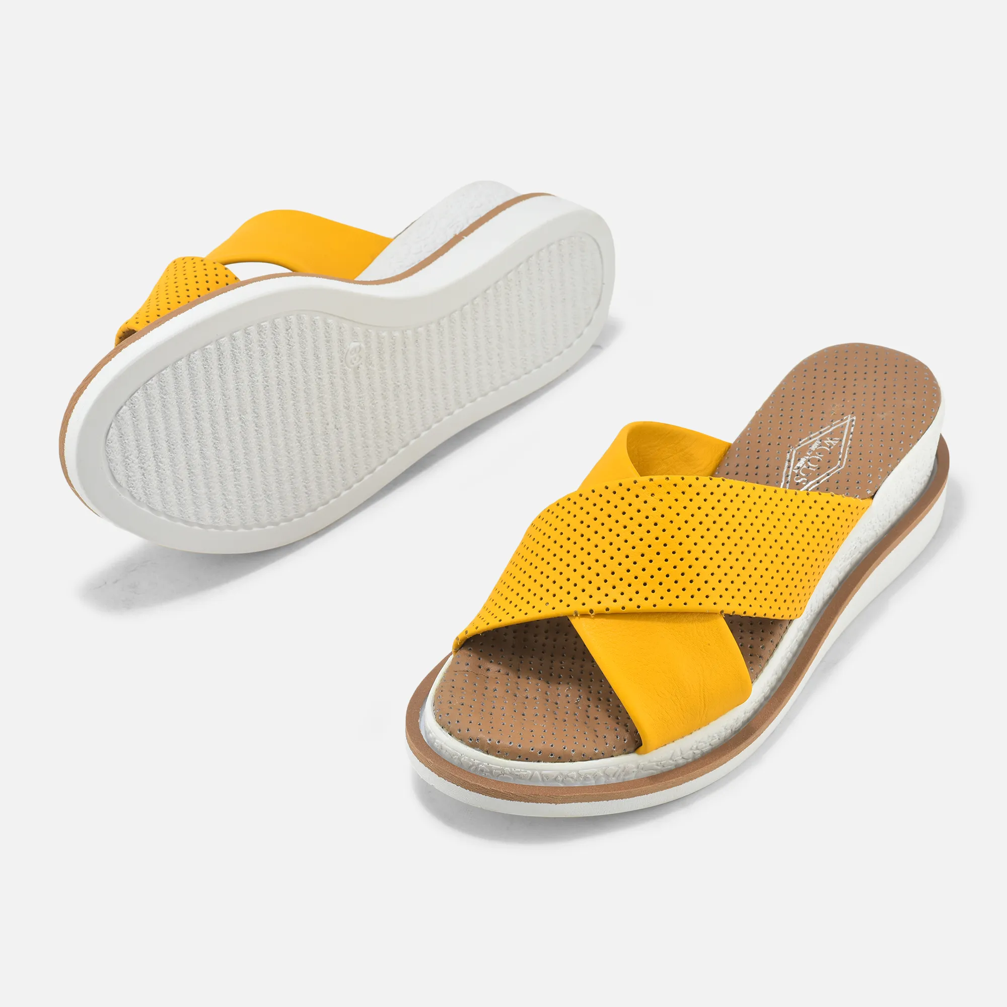 Yellow Slippers For Ladies - Thumbnail 3