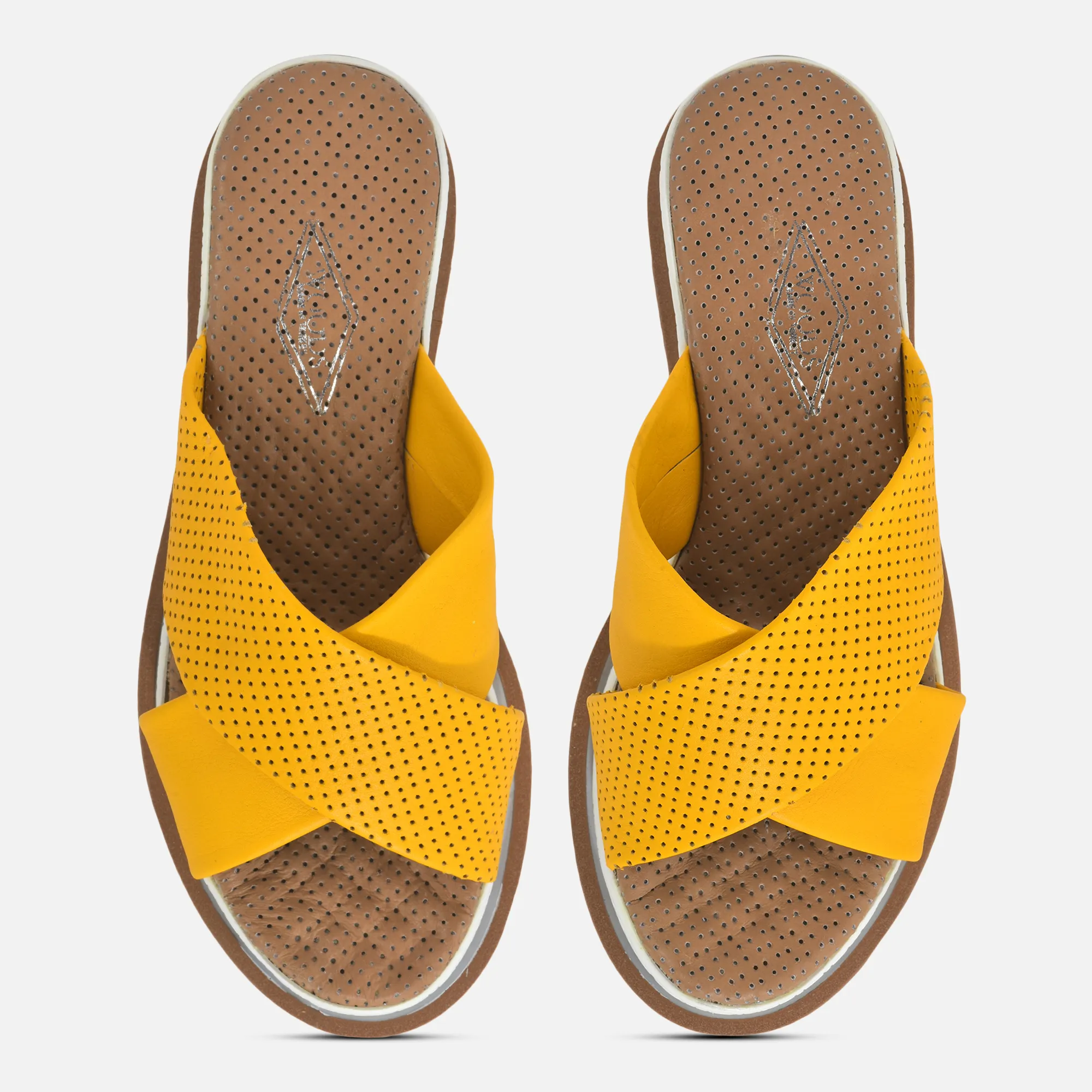 Yellow Slippers For Ladies - Thumbnail 4