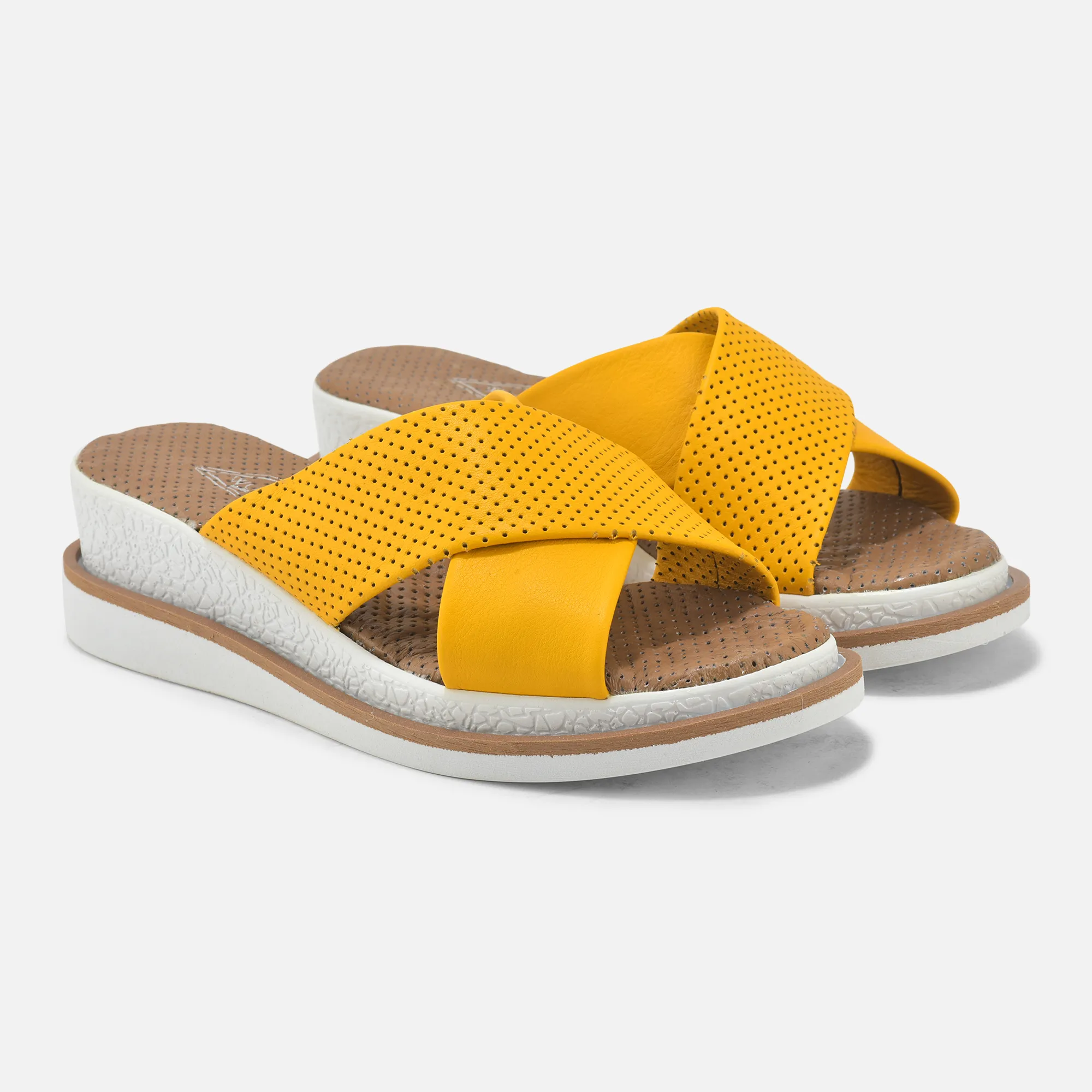 Yellow Slippers For Ladies - Thumbnail 6