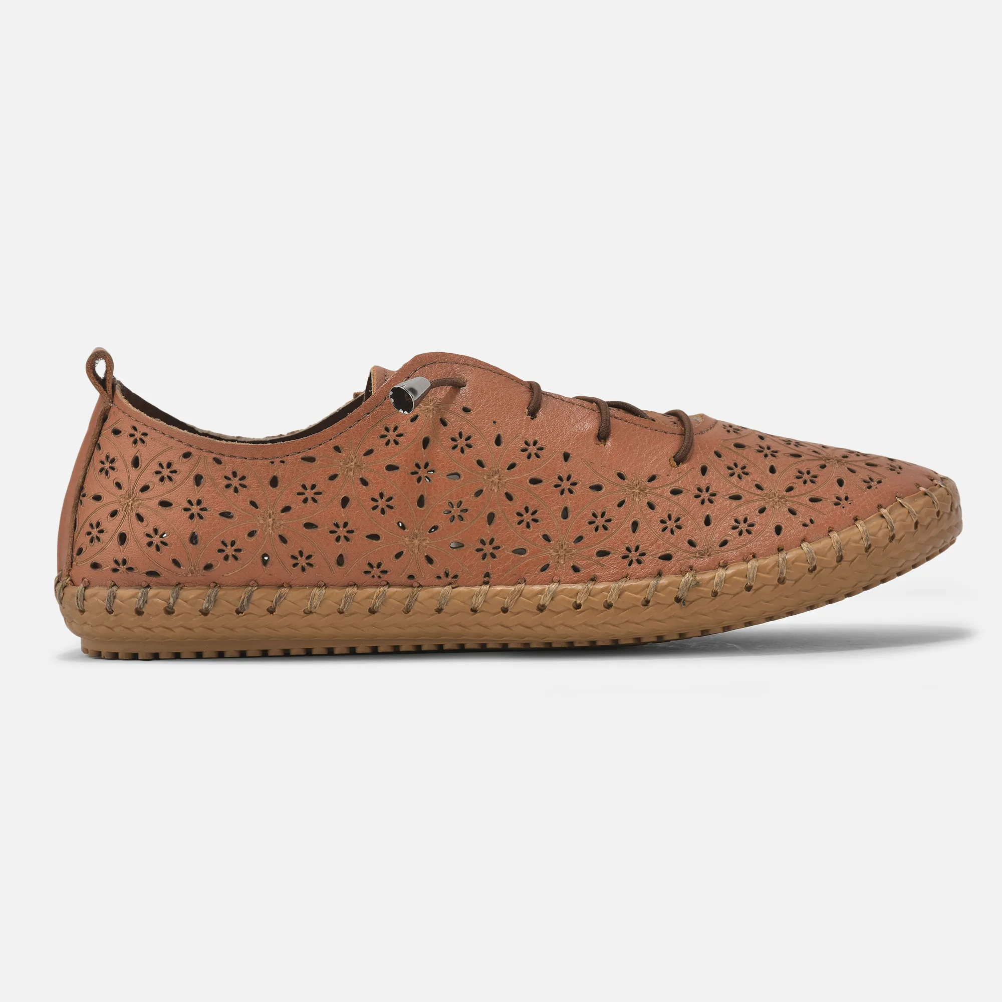 Cognac sneaker for women - Image 1