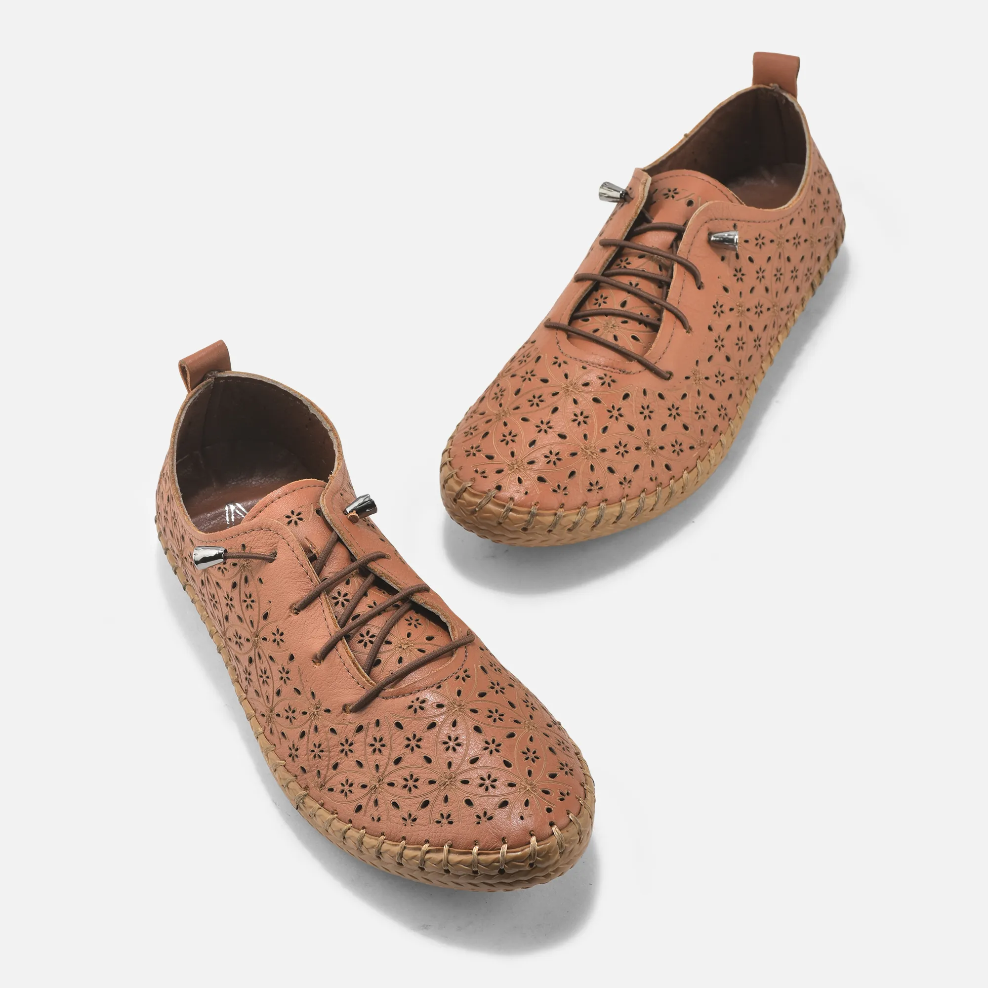 Cognac sneaker for women - Thumbnail 2