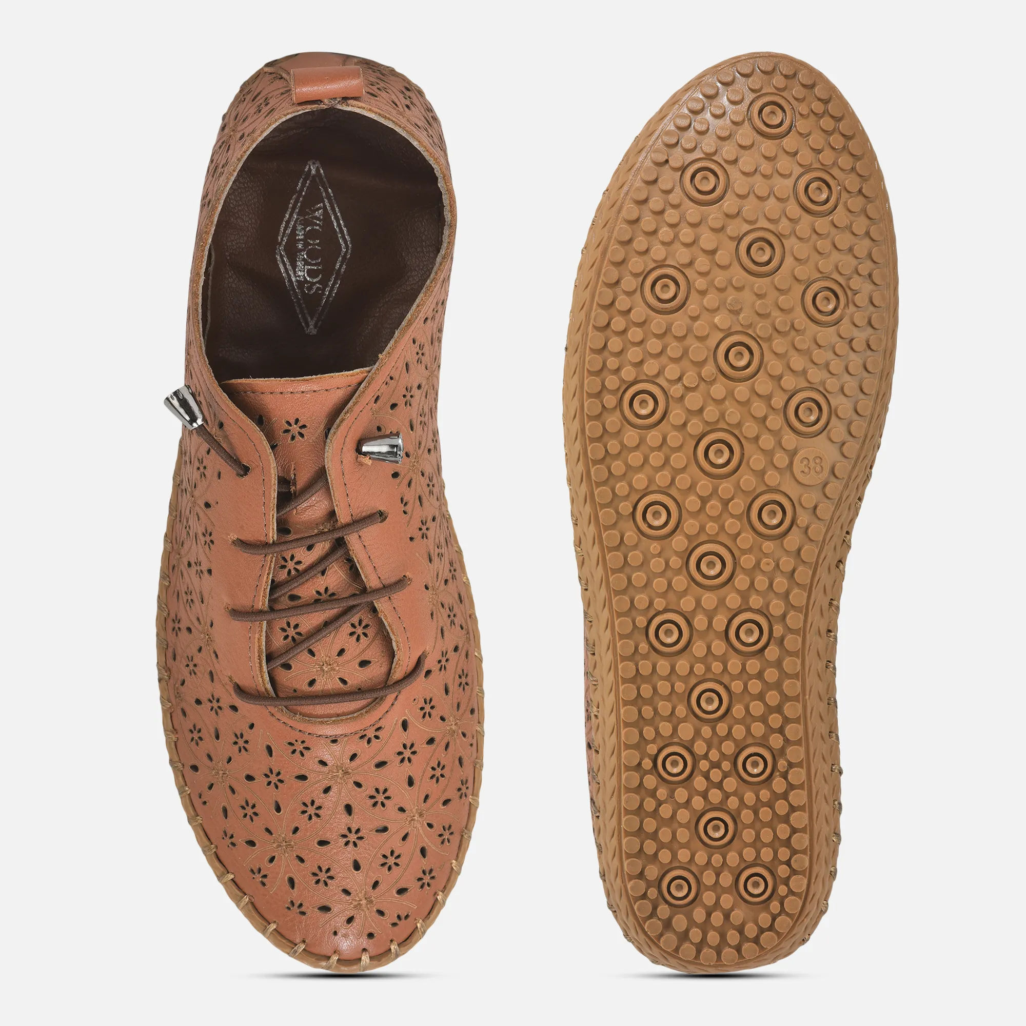 Cognac sneaker for women - Thumbnail 8