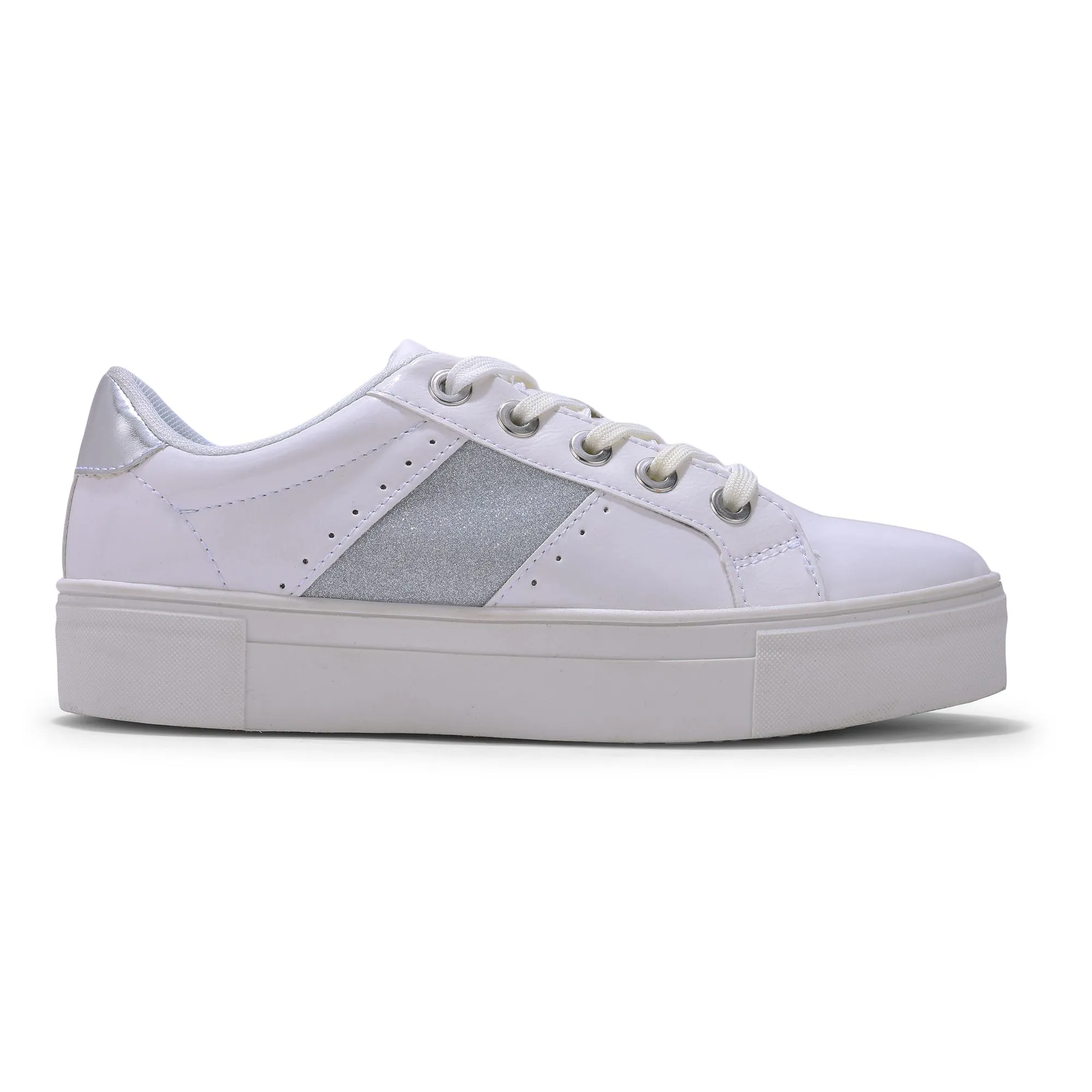White chunky sole sneaker - Image 1