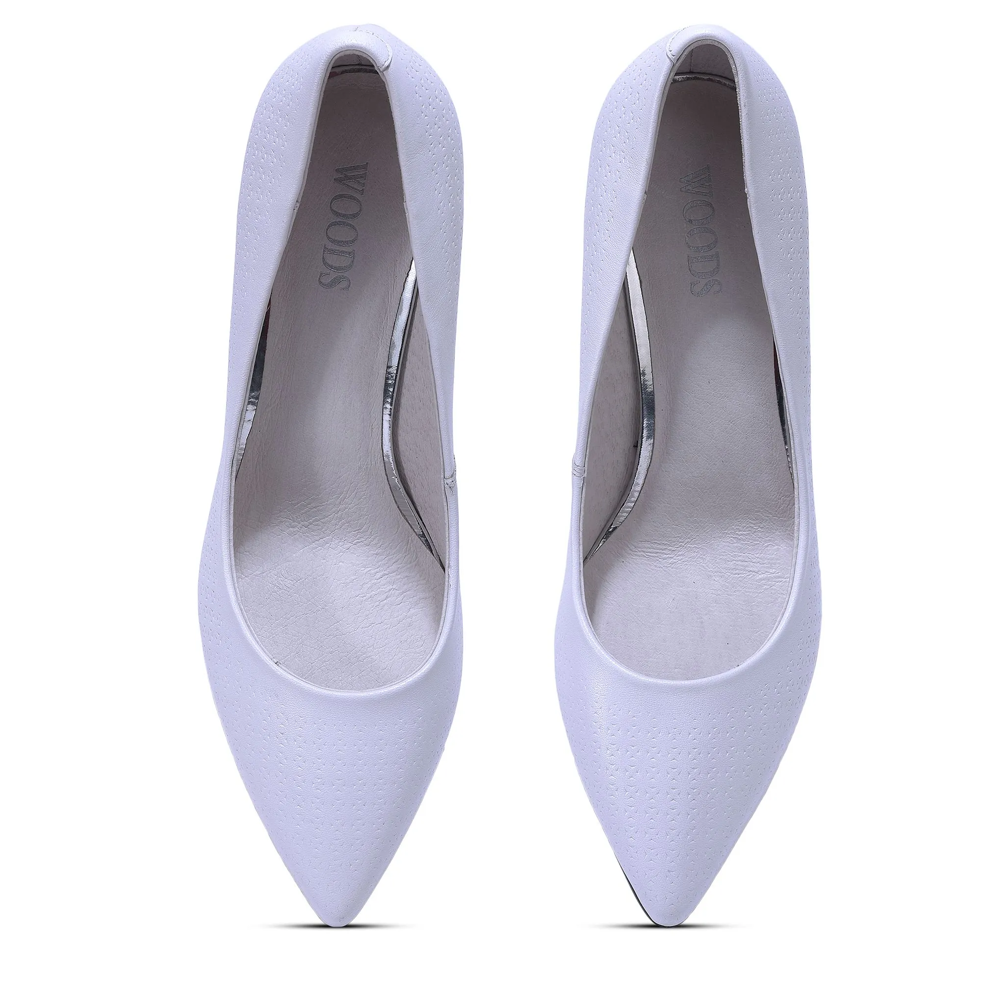 WHITE high heel stilettos - Thumbnail 3