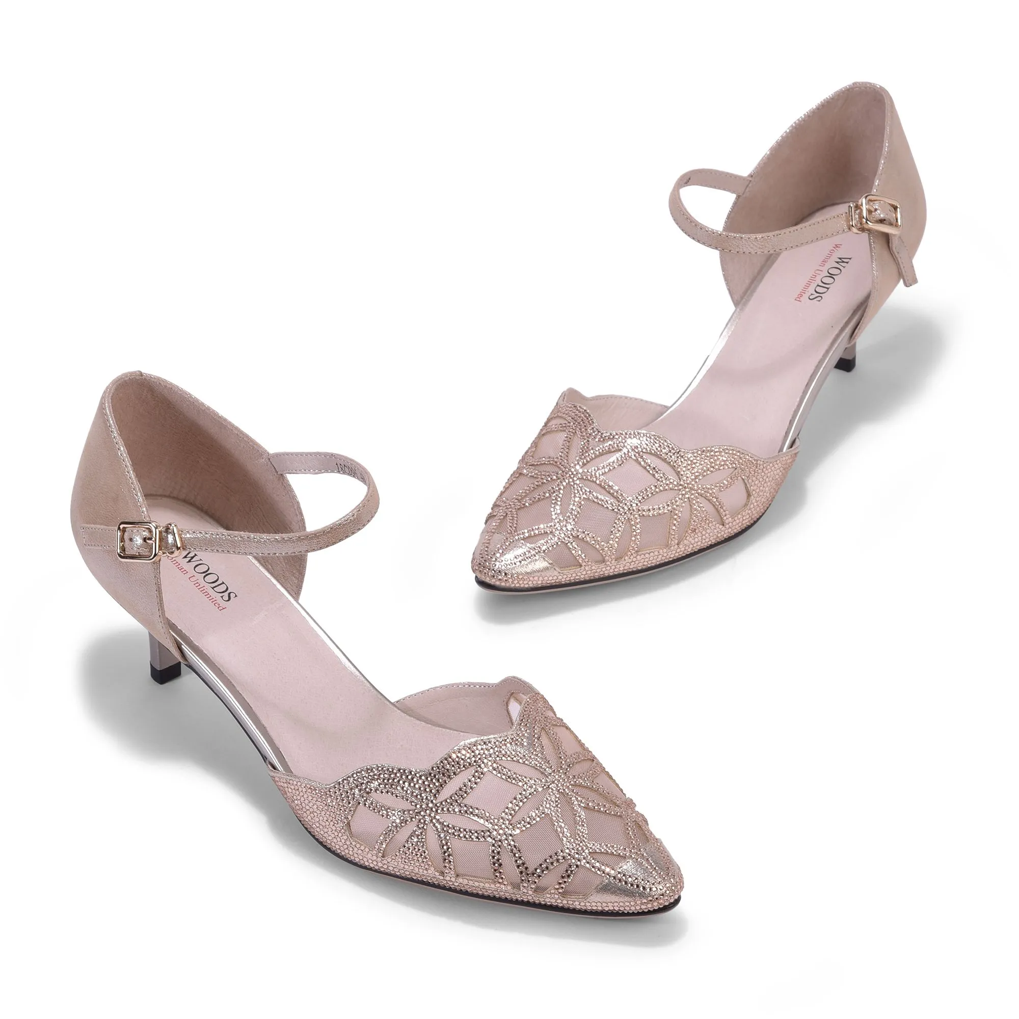 GOLD kitten heels - Thumbnail 2