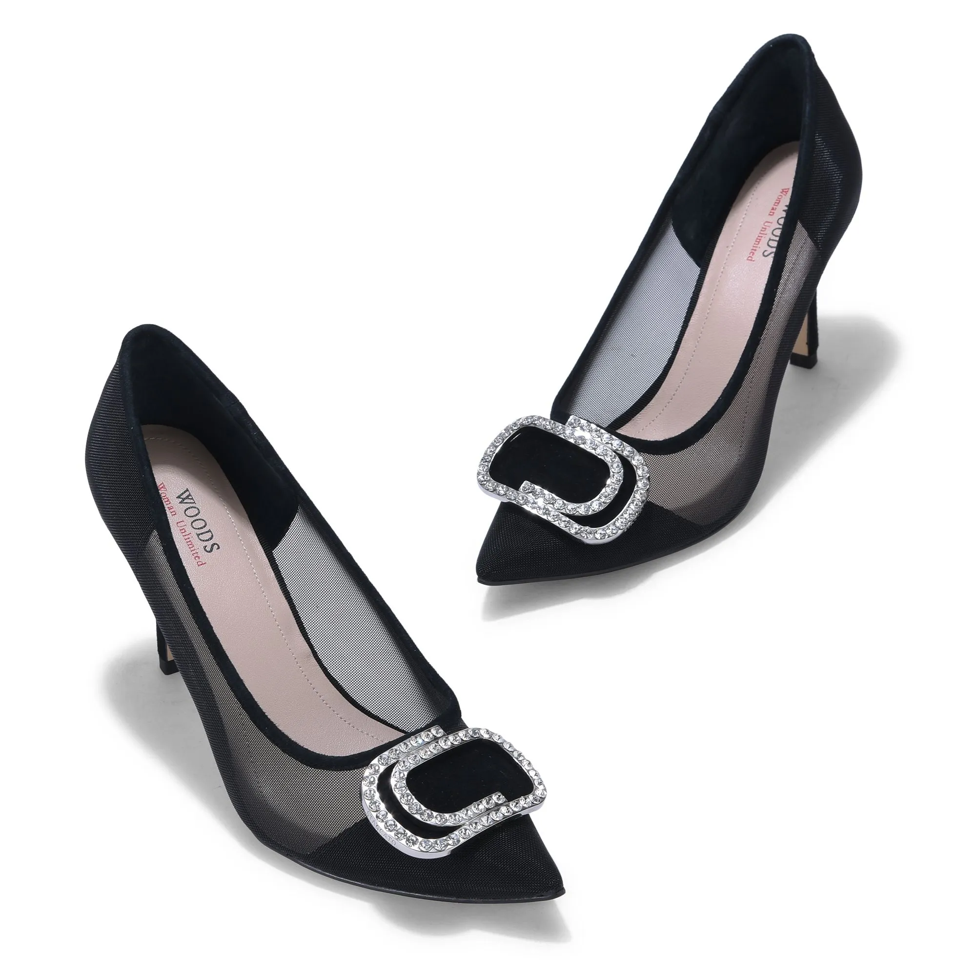 BLACK high heel pumps - Thumbnail 2