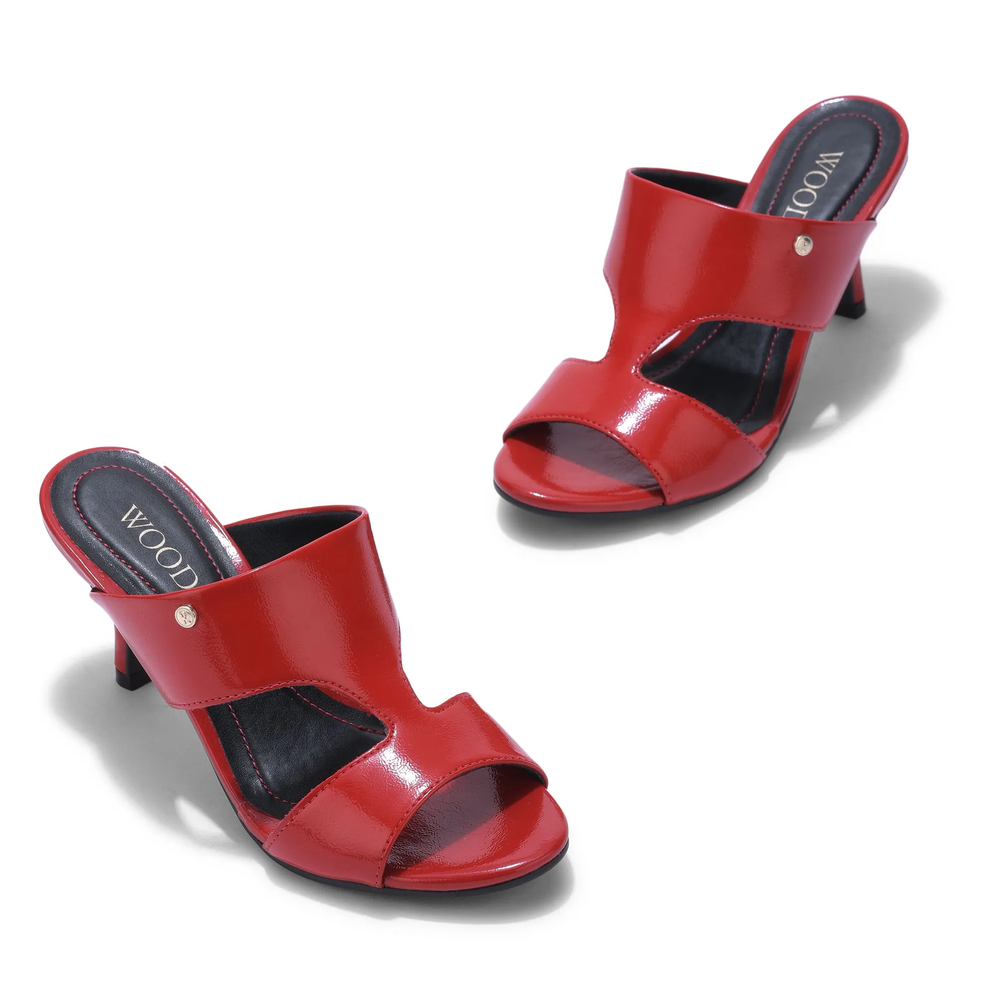RED high-heel sandals - Thumbnail 2