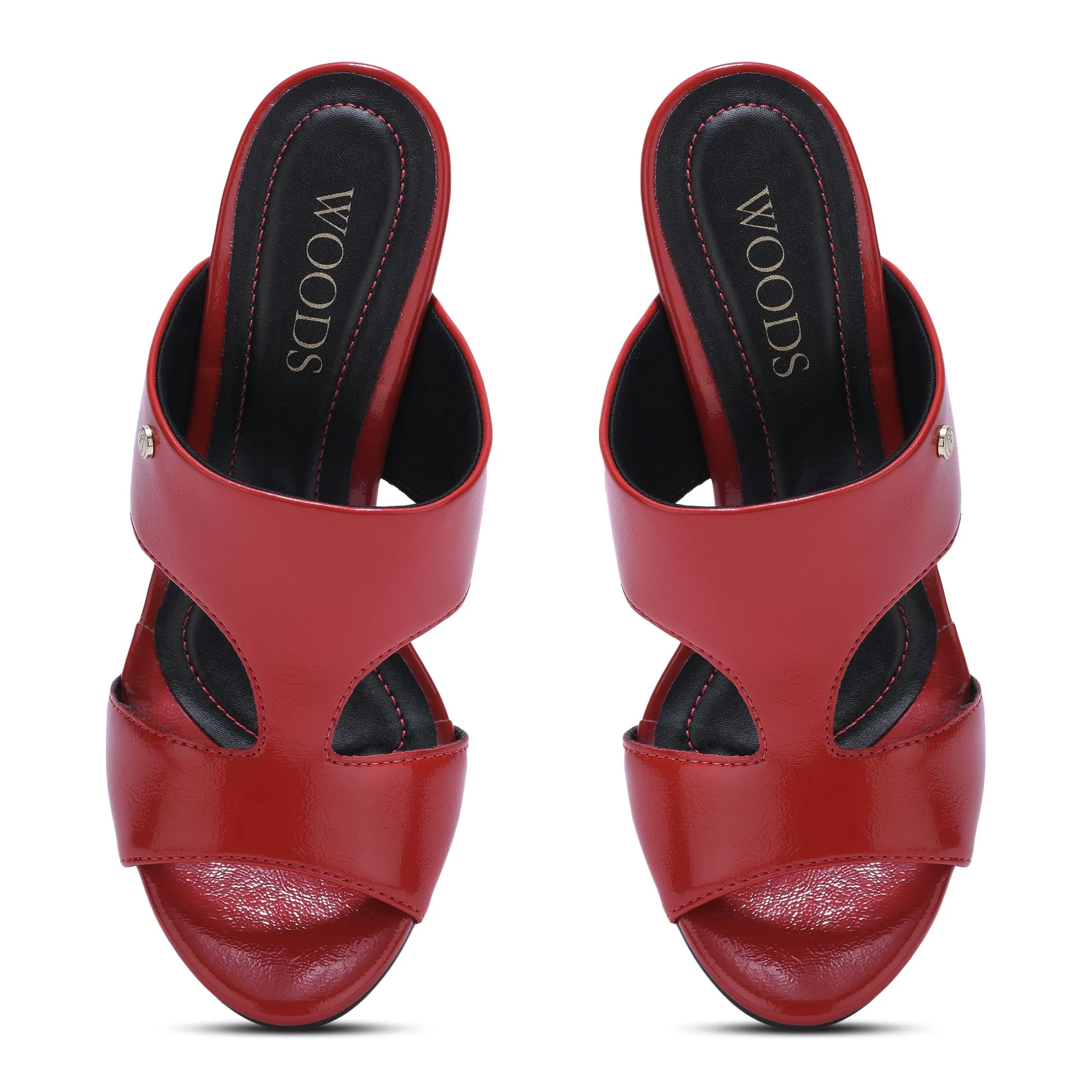 RED high-heel sandals - Thumbnail 3
