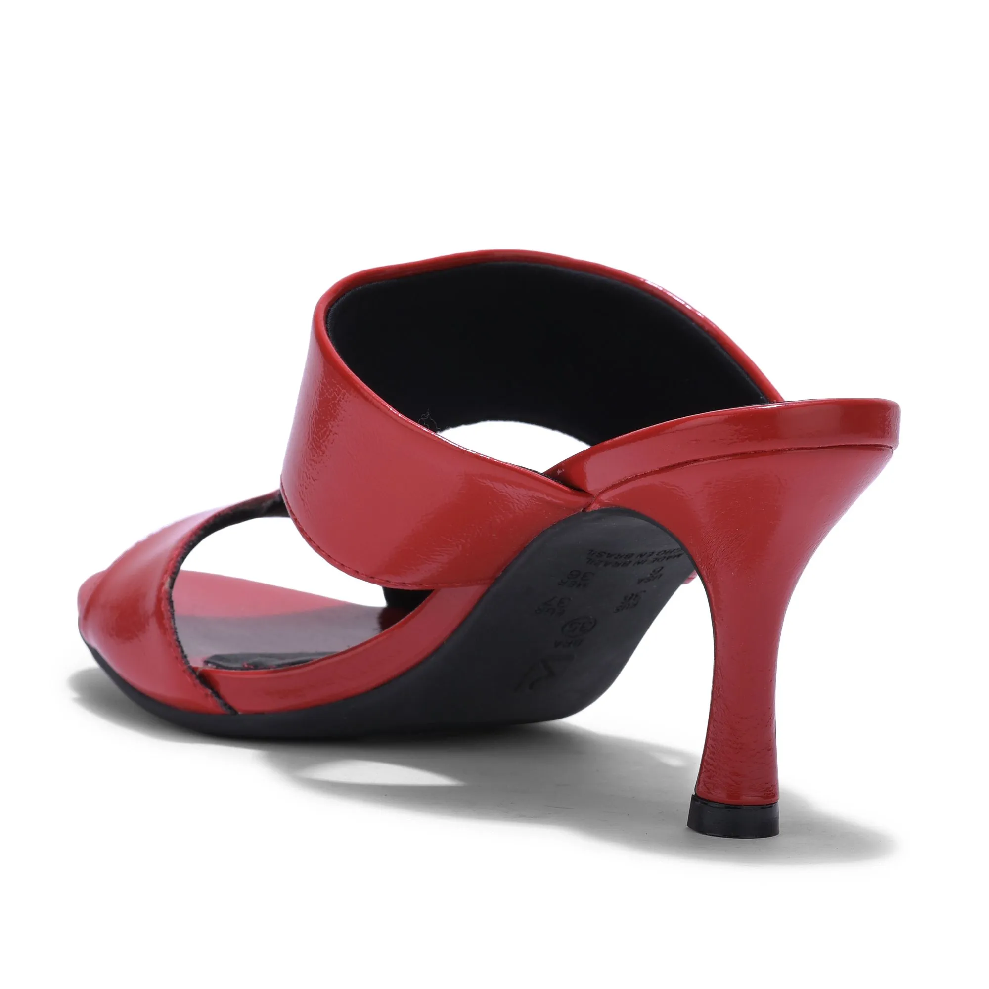 RED high-heel sandals - Thumbnail 5