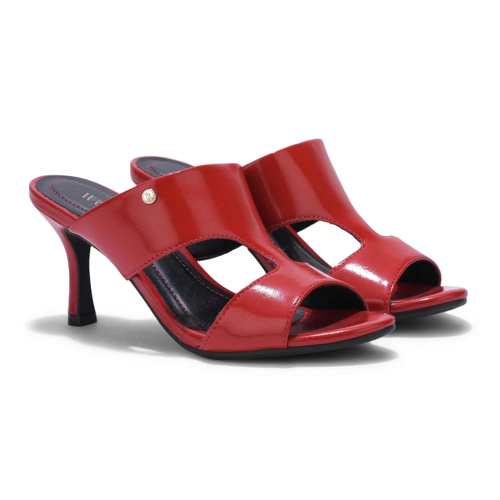 RED high-heel sandals - Thumbnail 6