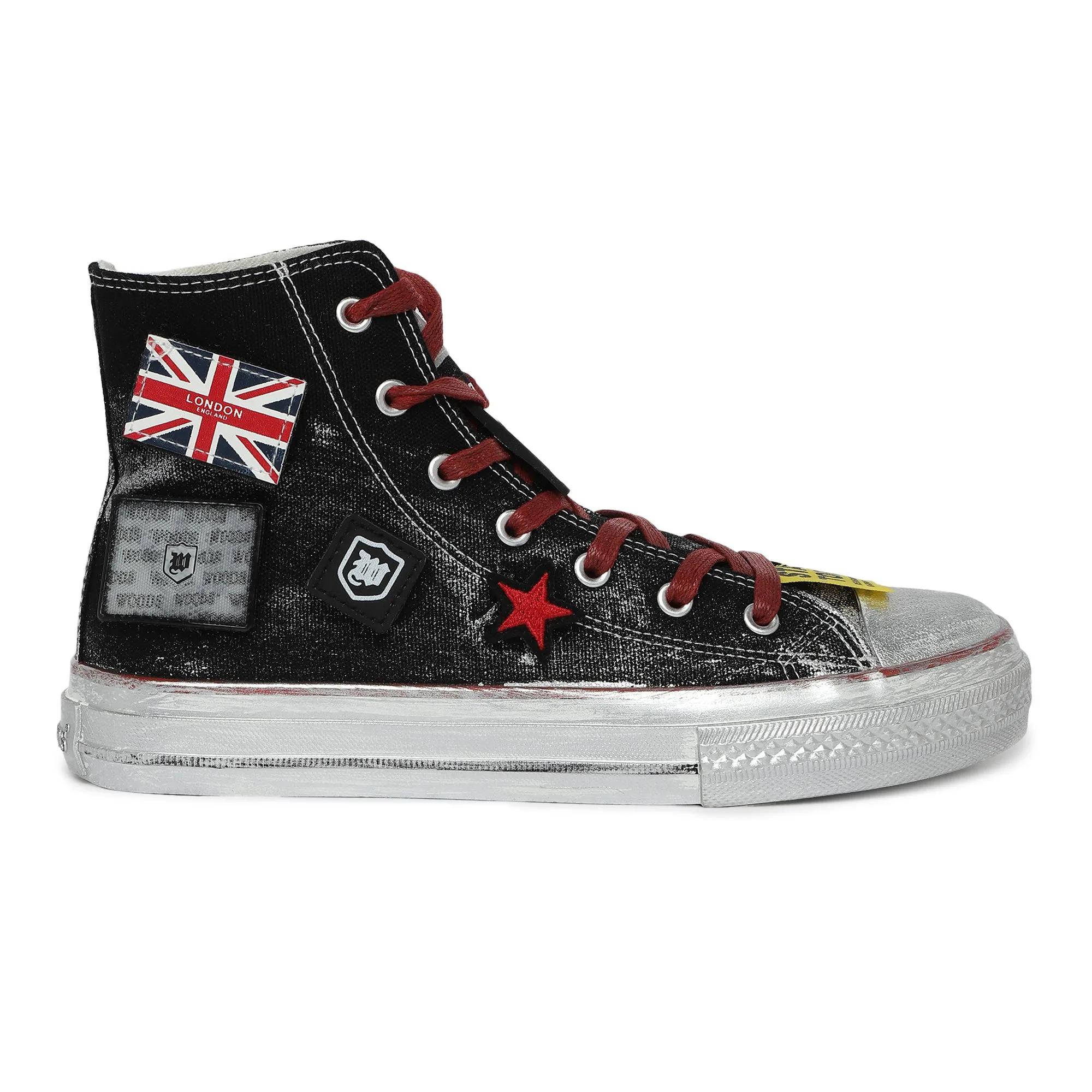Black Canvas shoes for women - Thumbnail 1