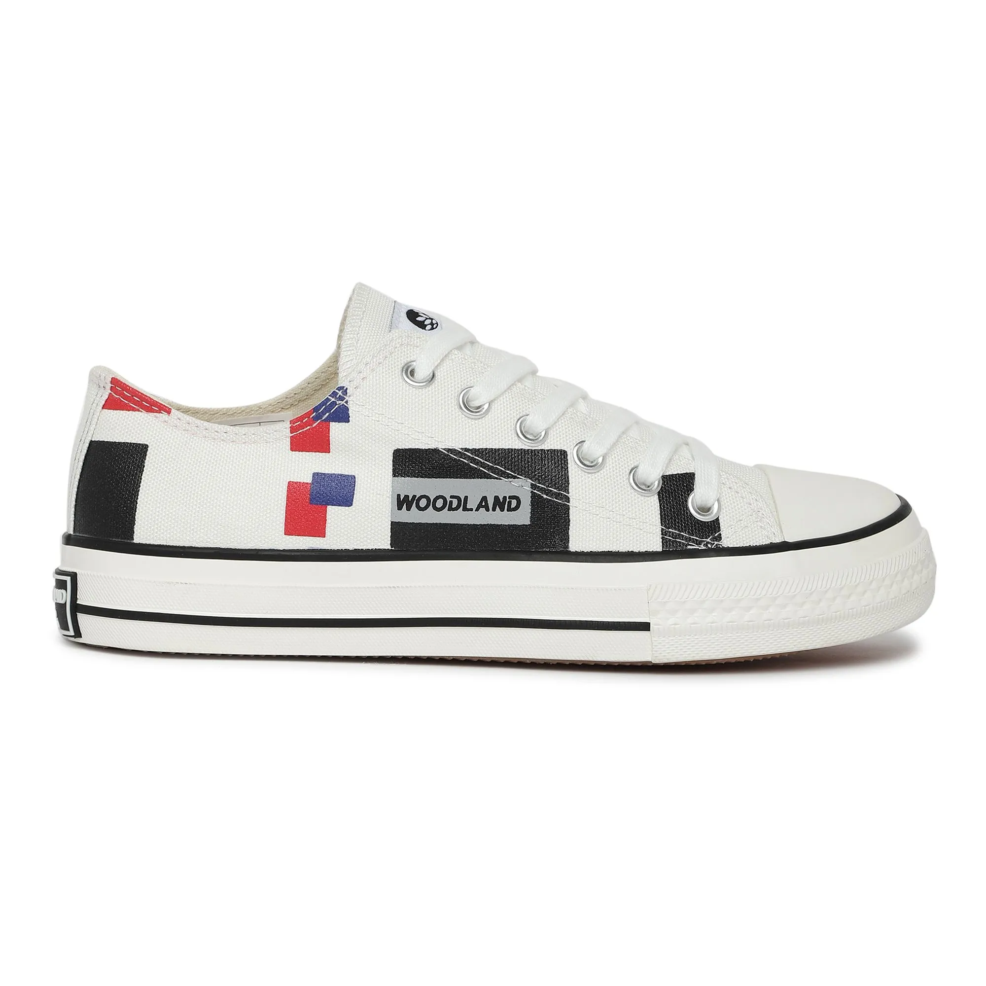 White canvas shoes for women - Image 1