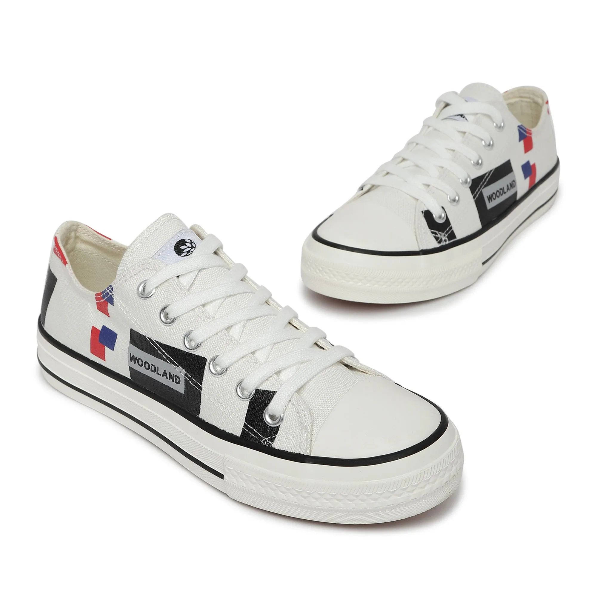 White canvas shoes for women - Thumbnail 2