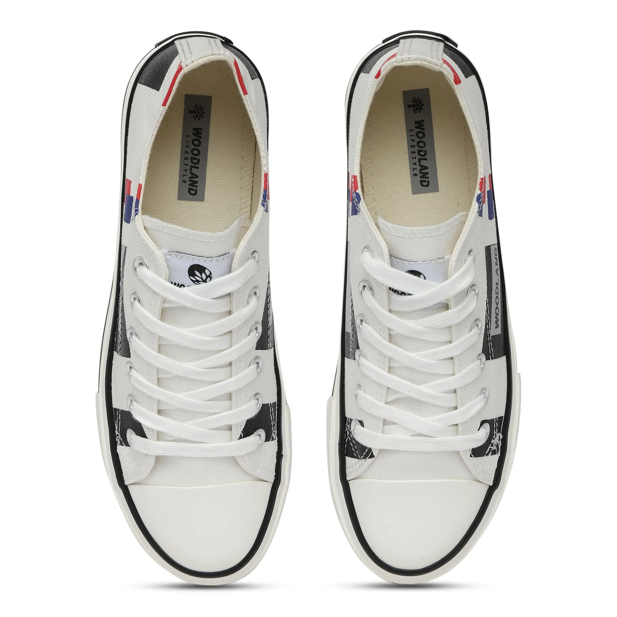 White canvas shoes for women - Thumbnail 3