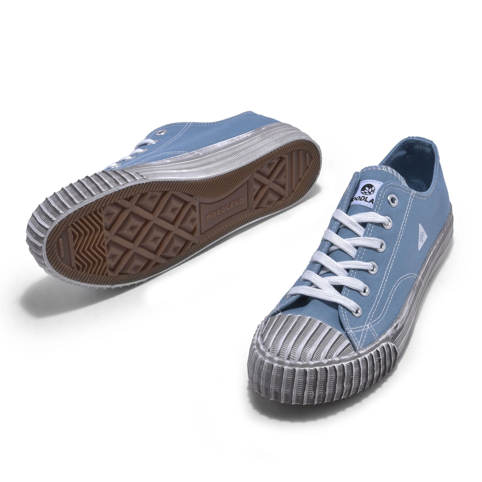 Light blue casual sneakers for women - Thumbnail 4