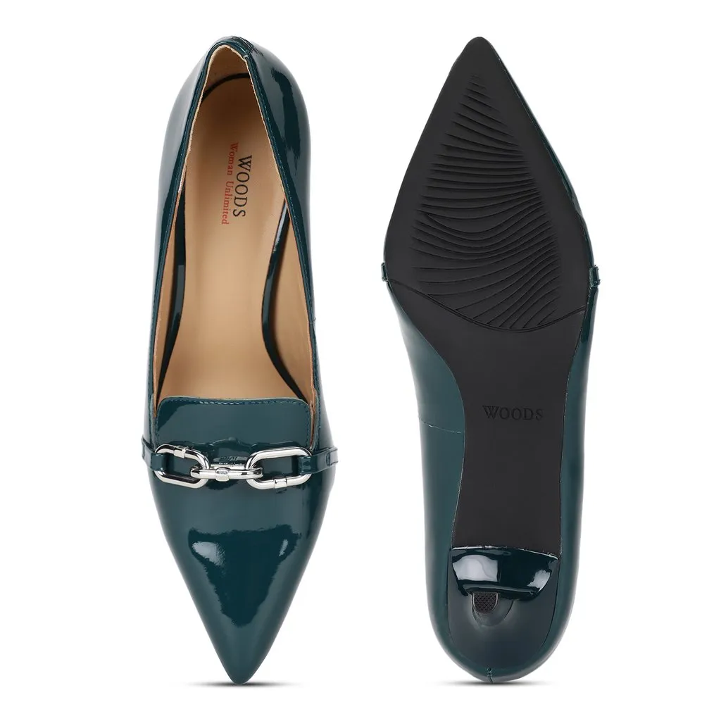 Green Pumps for Women - Thumbnail 4
