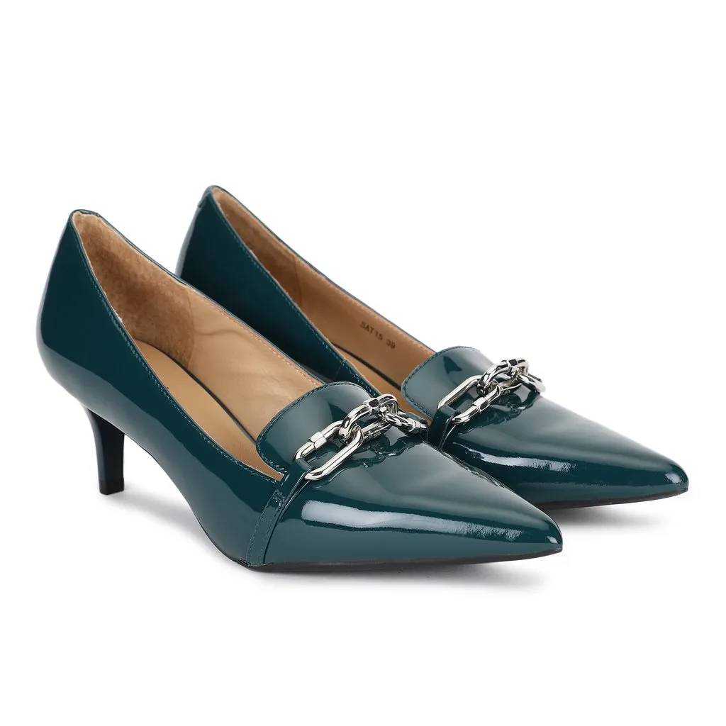 Green Pumps for Women - Thumbnail 6