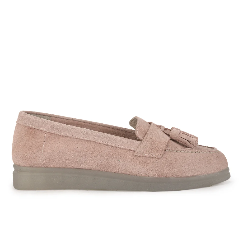 Woods Women’s Blush Pink Suede Luxe Shoes - Image 1