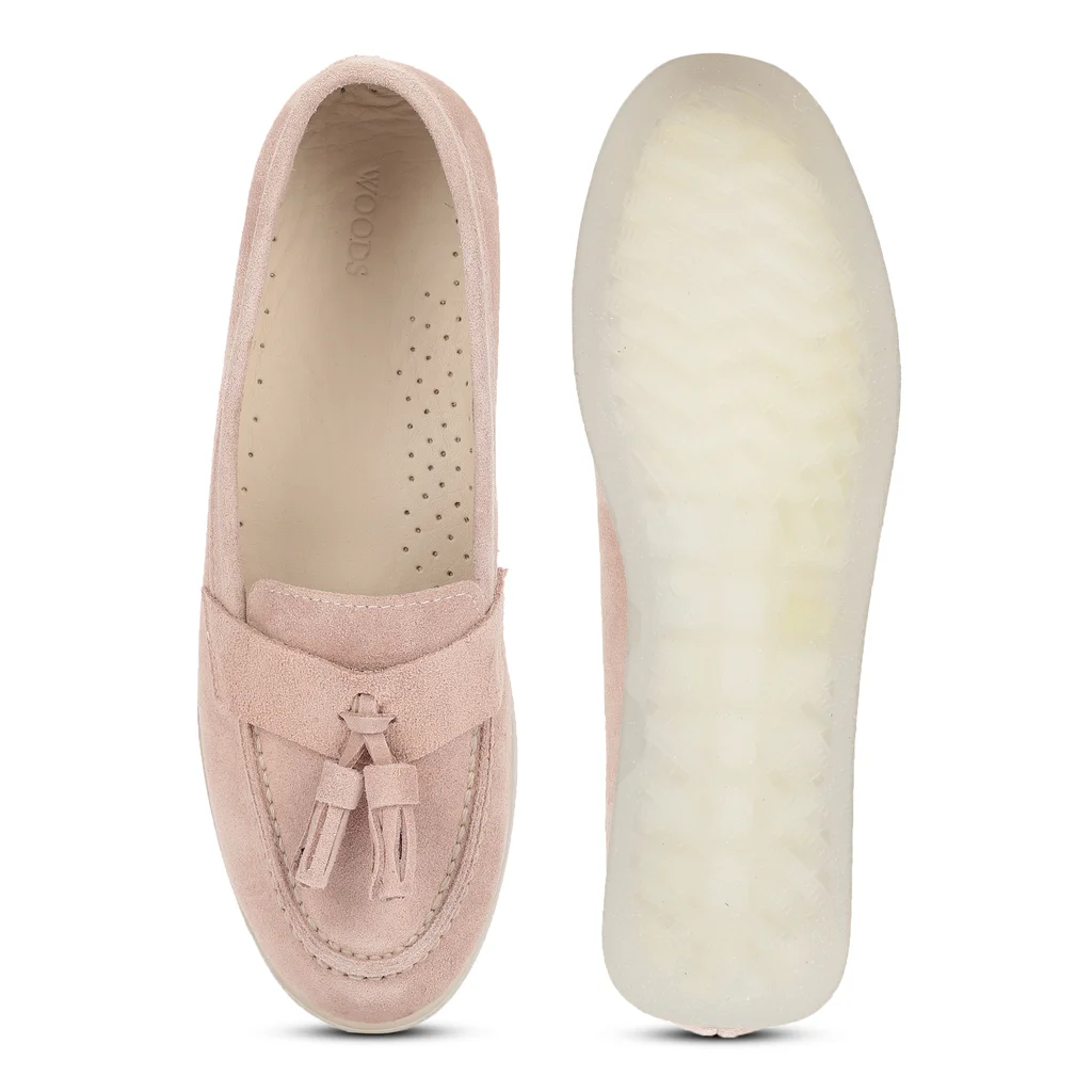 Woods Women’s Blush Pink Suede Luxe Shoes - Thumbnail 4