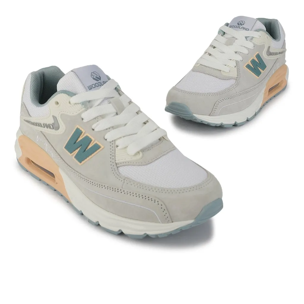 Woodland Lgrey/Pink Casual Sneakers for Women - Thumbnail 2
