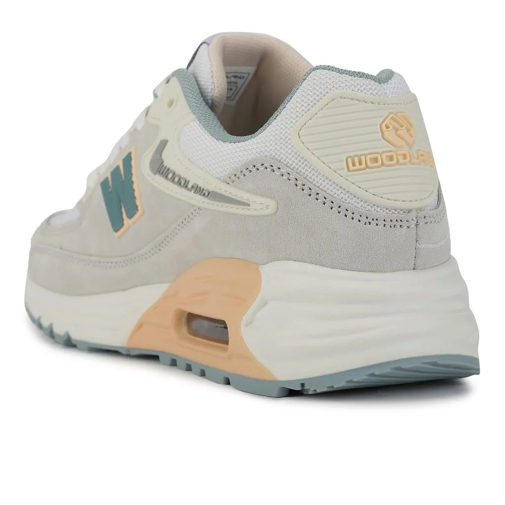 Woodland Lgrey/Pink Casual Sneakers for Women - Thumbnail 3