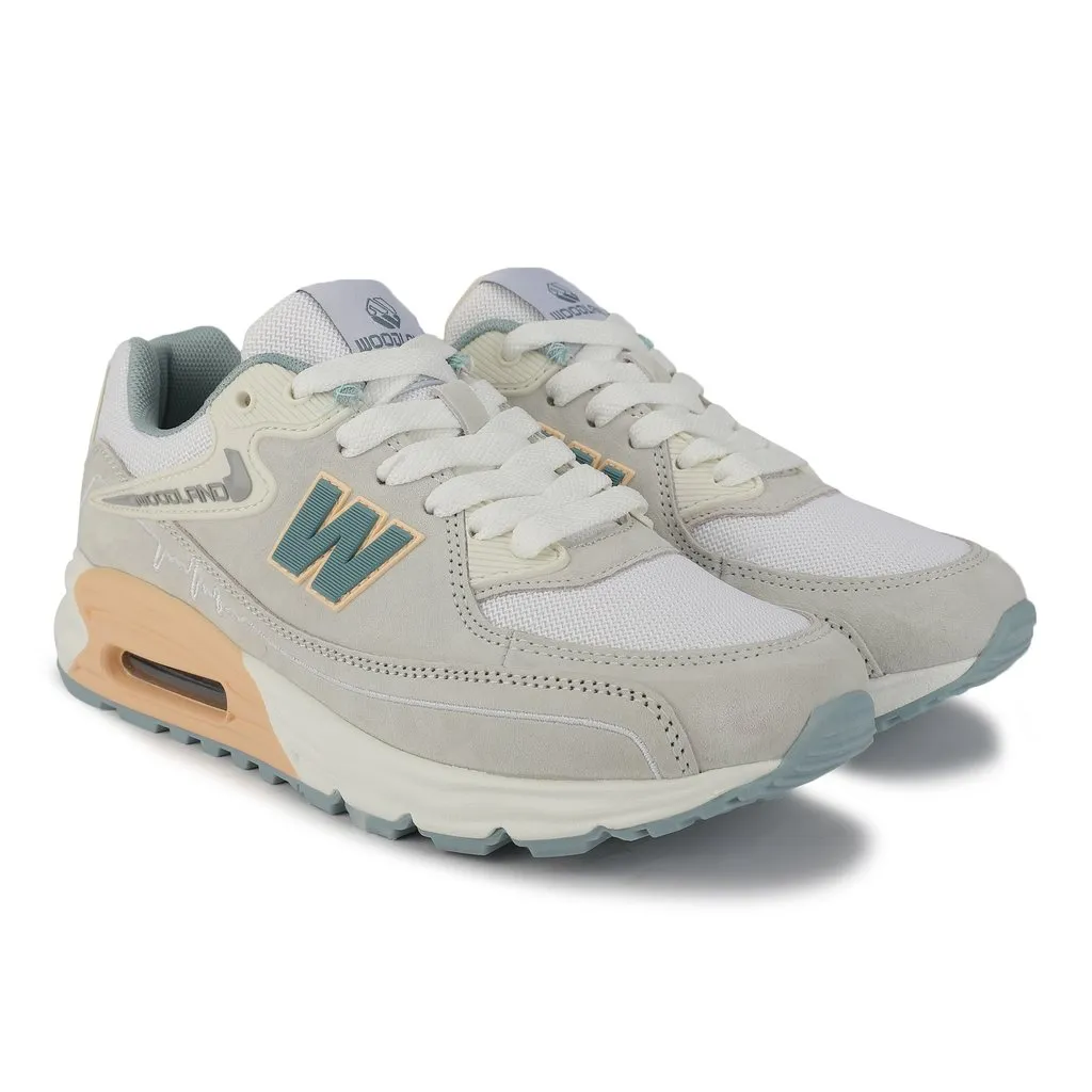 Woodland Lgrey/Pink Casual Sneakers for Women - Thumbnail 4