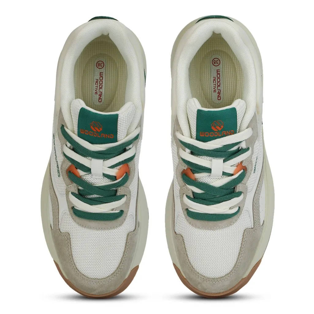 Woodland Women lightweight White/Lgrey Sneakers - Thumbnail 6