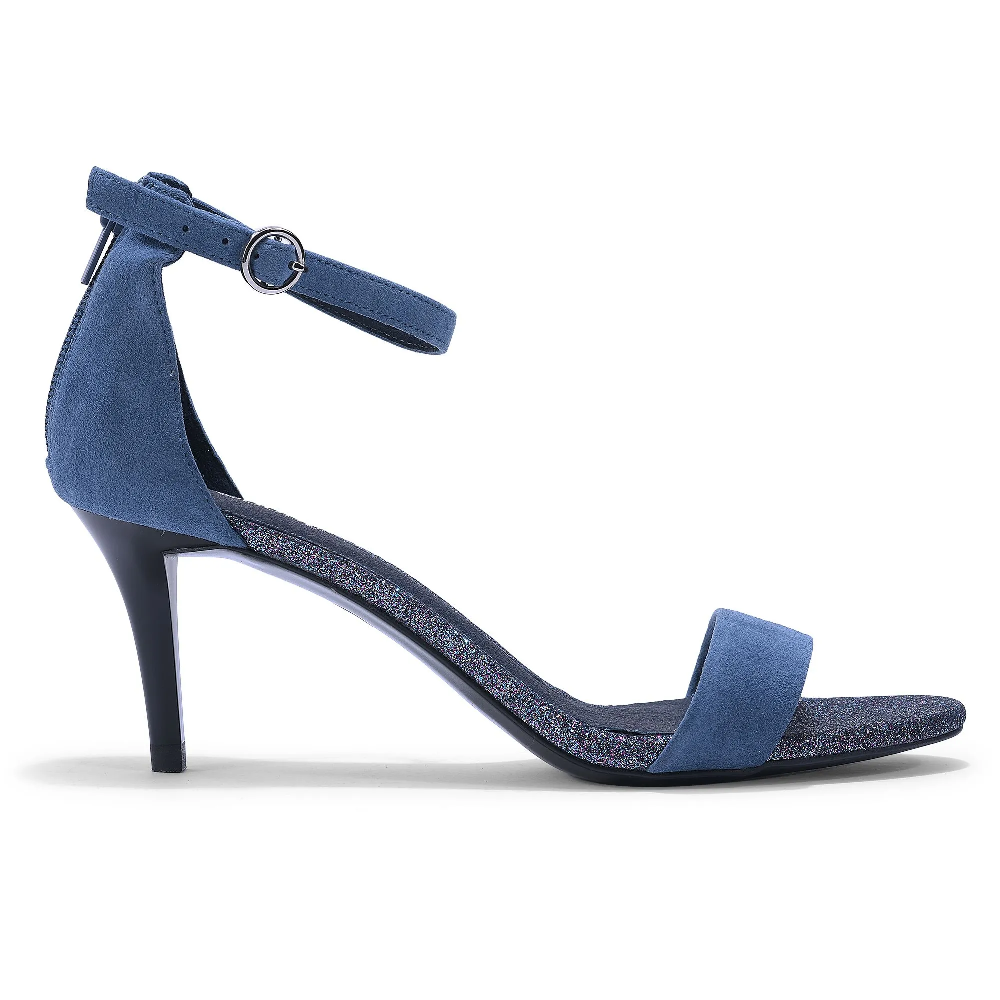 Woods blue strappy sandal for women - Thumbnail 1