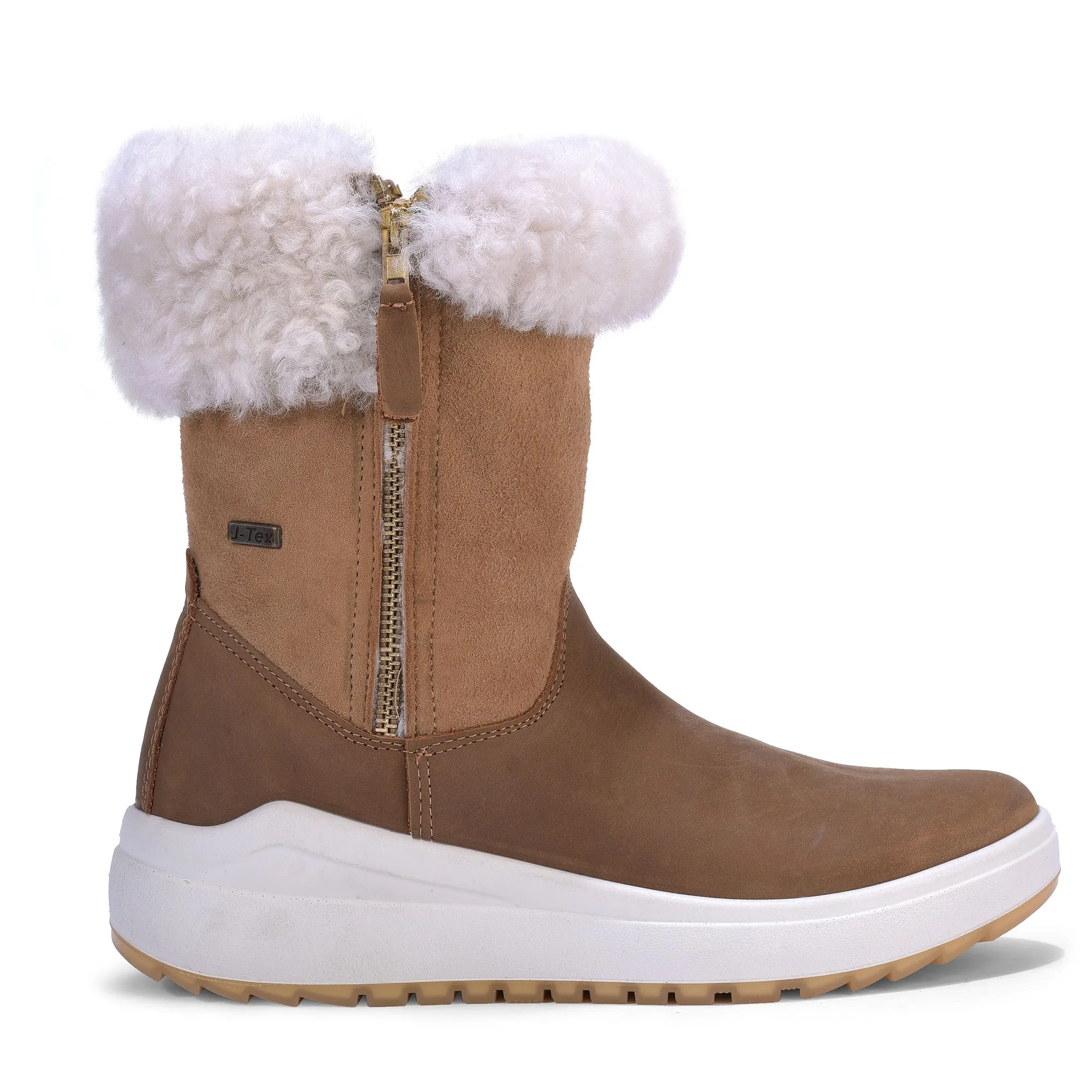 Brown mid-calf boot for women - Image 1