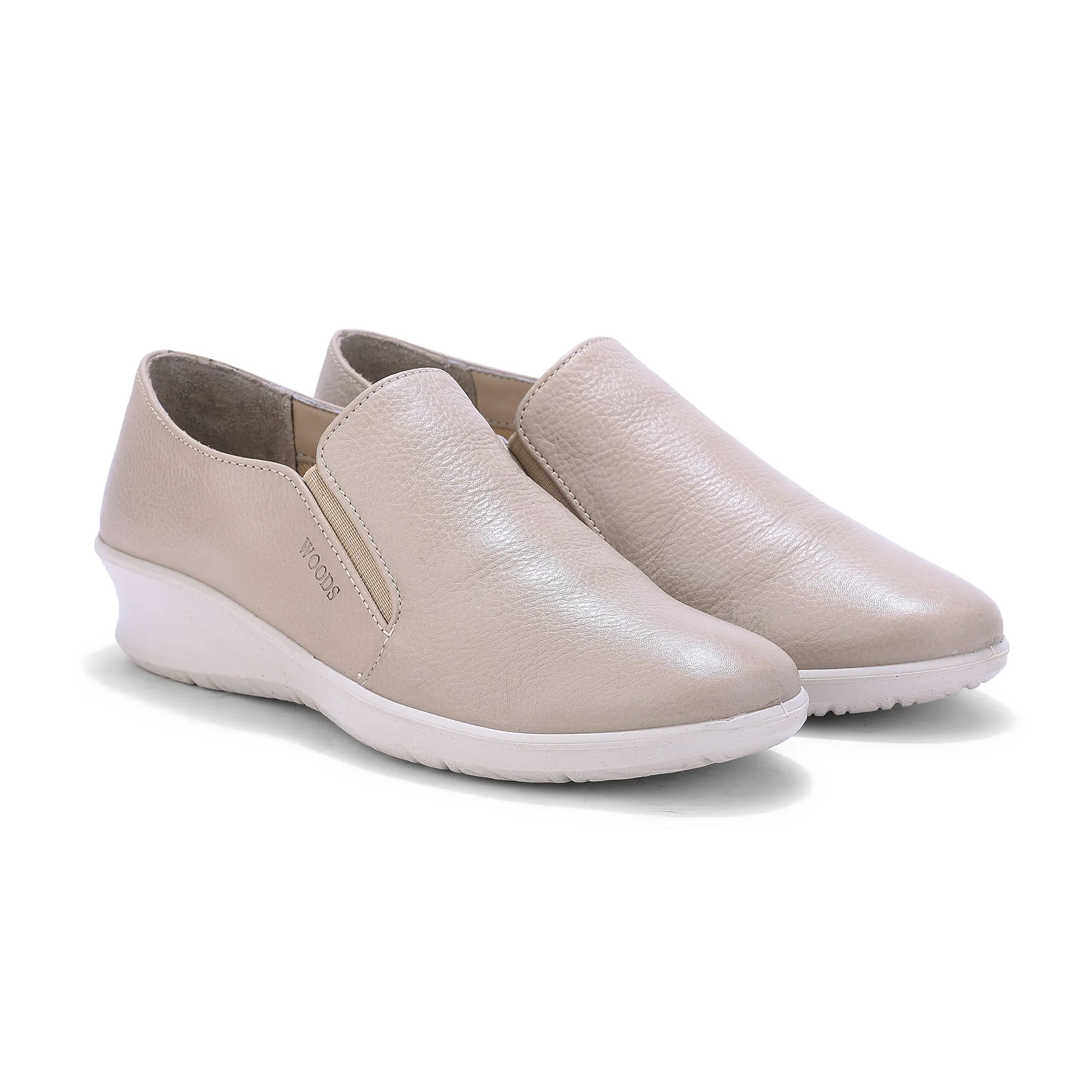 Woods BEIGE Slip-on shoes for women - Thumbnail 6