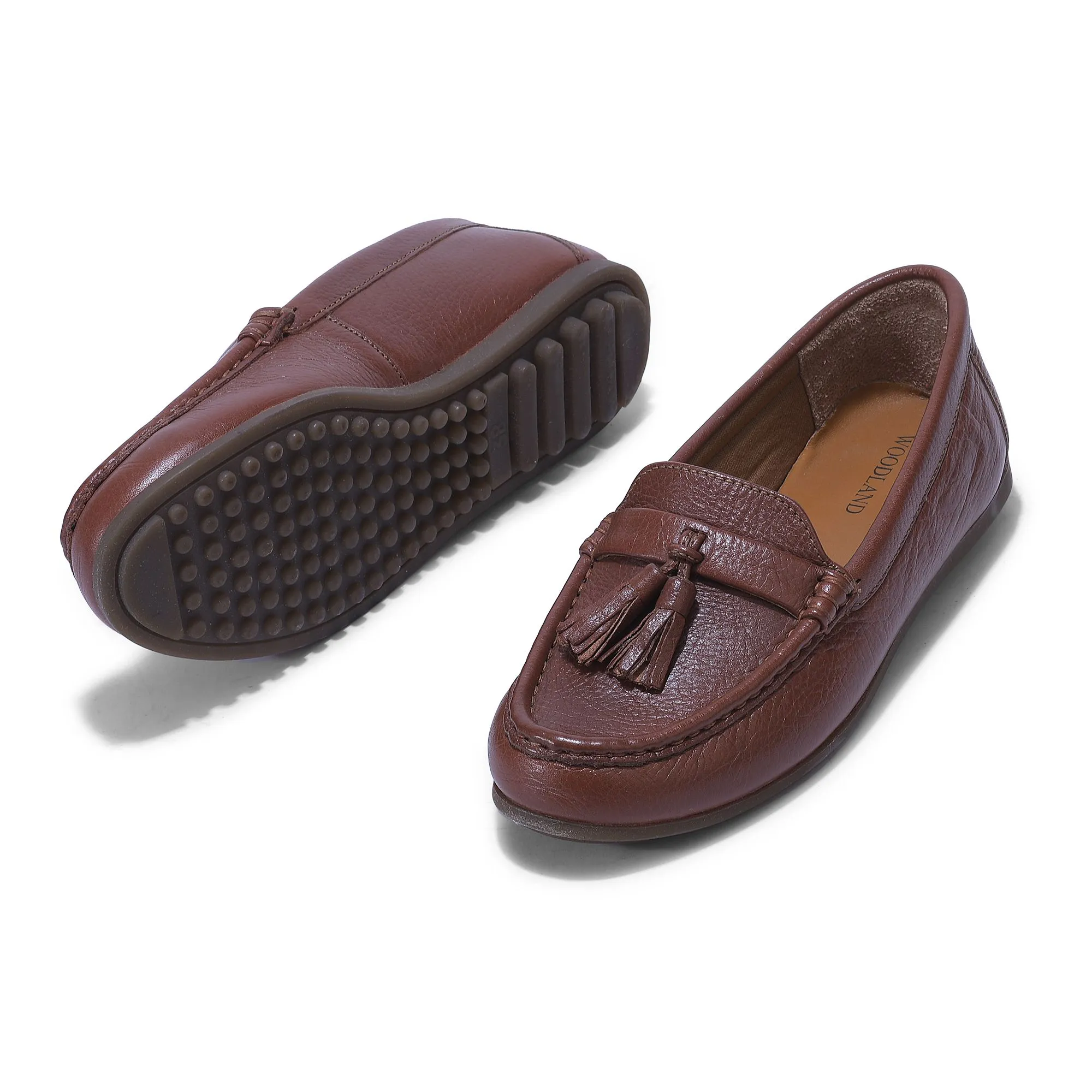 Woodland tan moccasins for women - Thumbnail 4