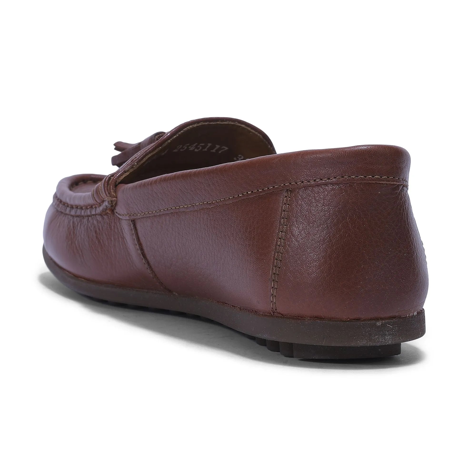 Woodland tan moccasins for women - Thumbnail 5