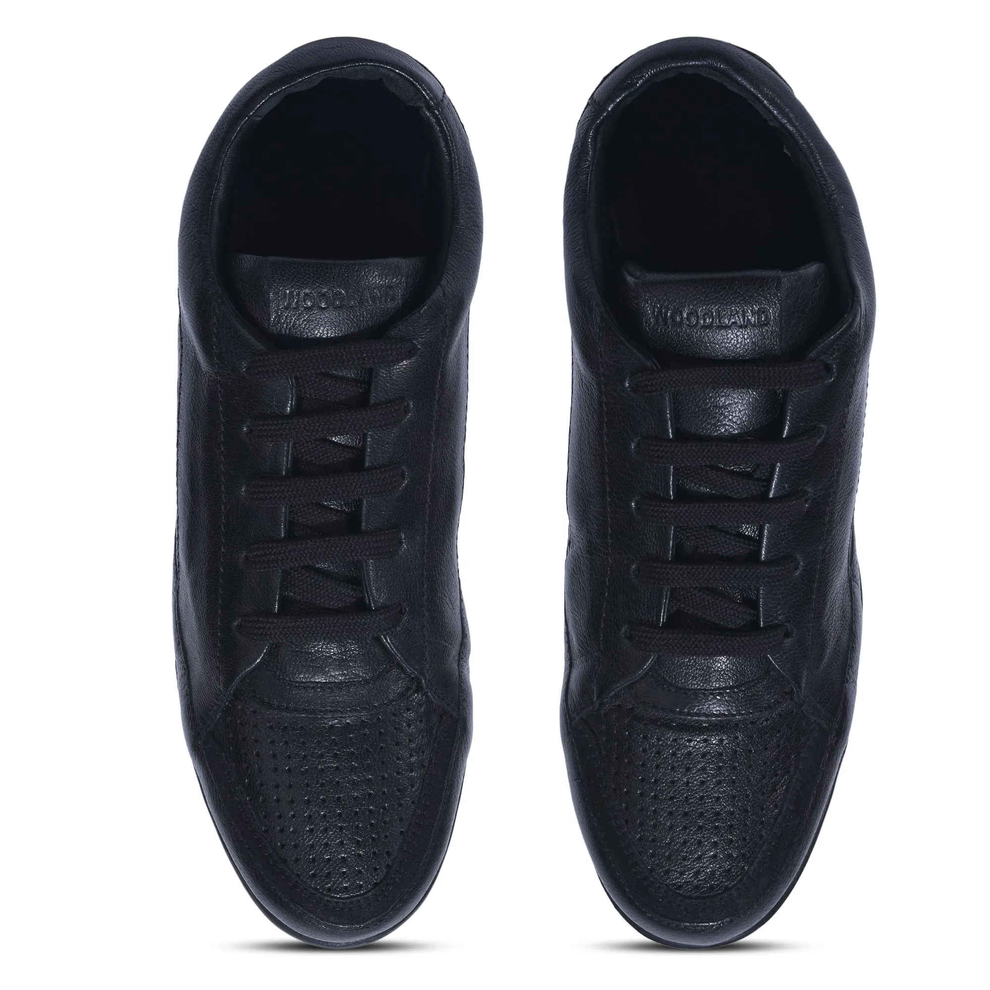 Woodland black casual sneakers for women - Thumbnail 3