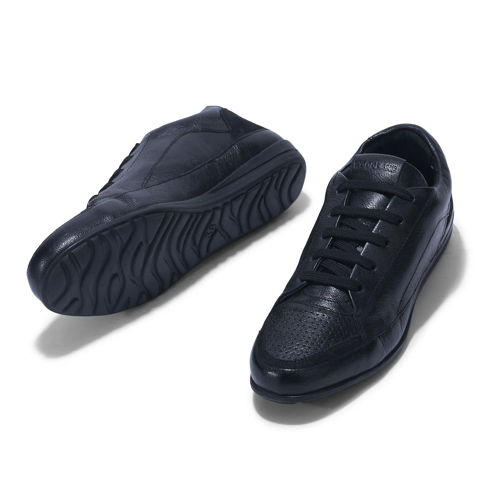 Woodland black casual sneakers for women - Thumbnail 4