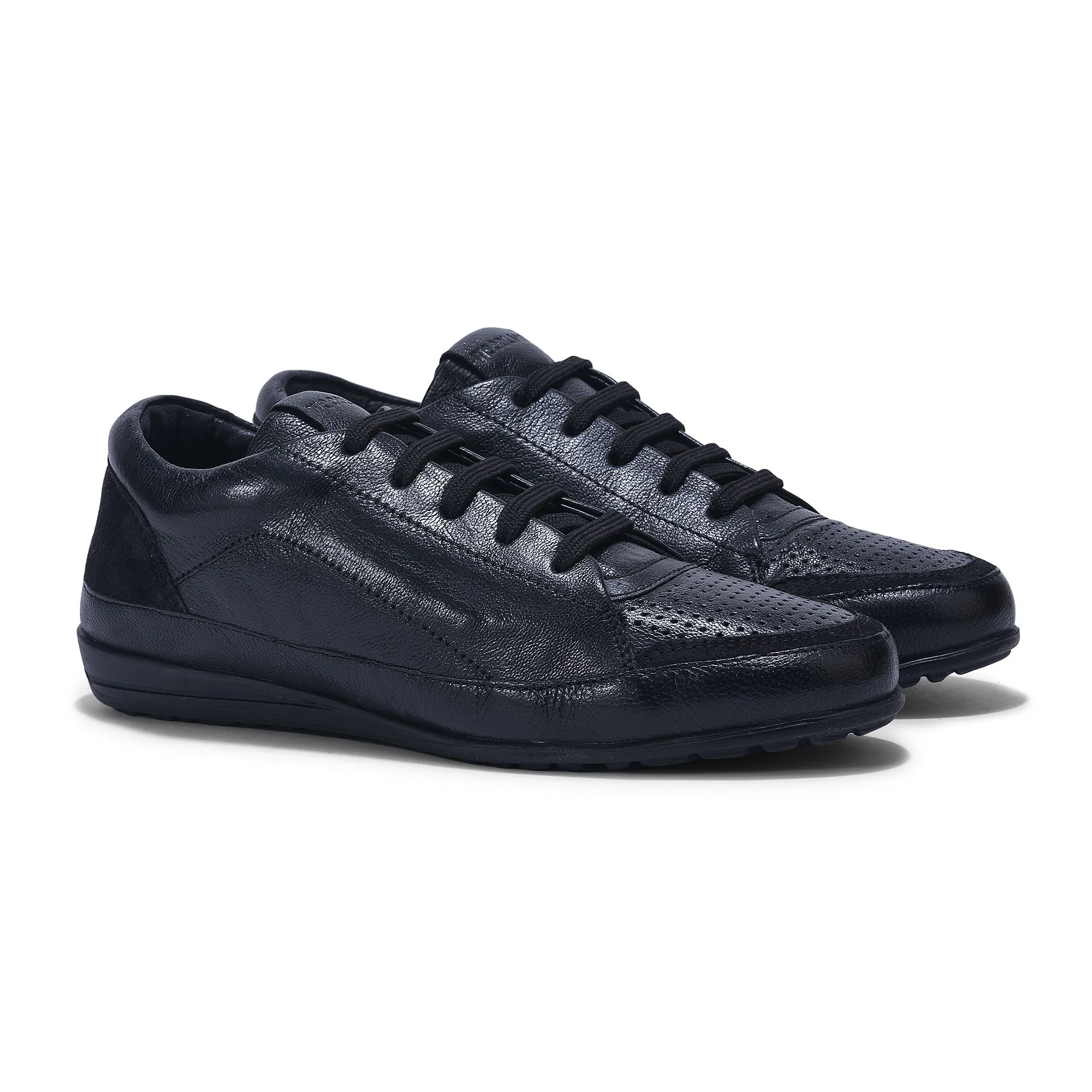 Woodland black casual sneakers for women - Thumbnail 6