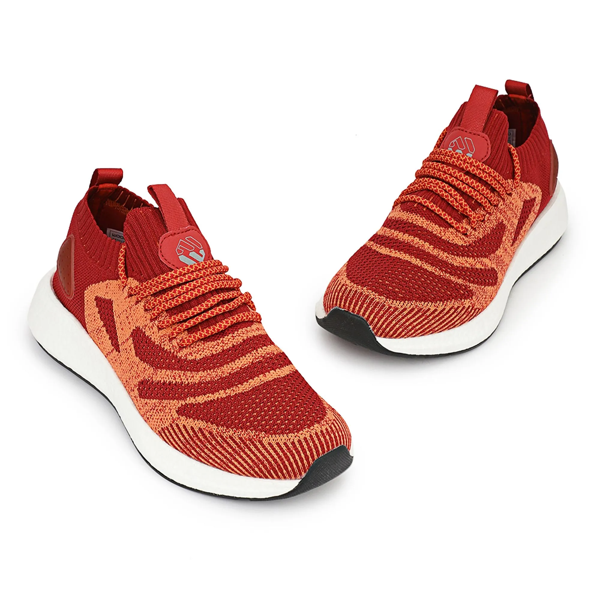 Rust Fabric Ladies Luxury Sports Shoes - Thumbnail 2