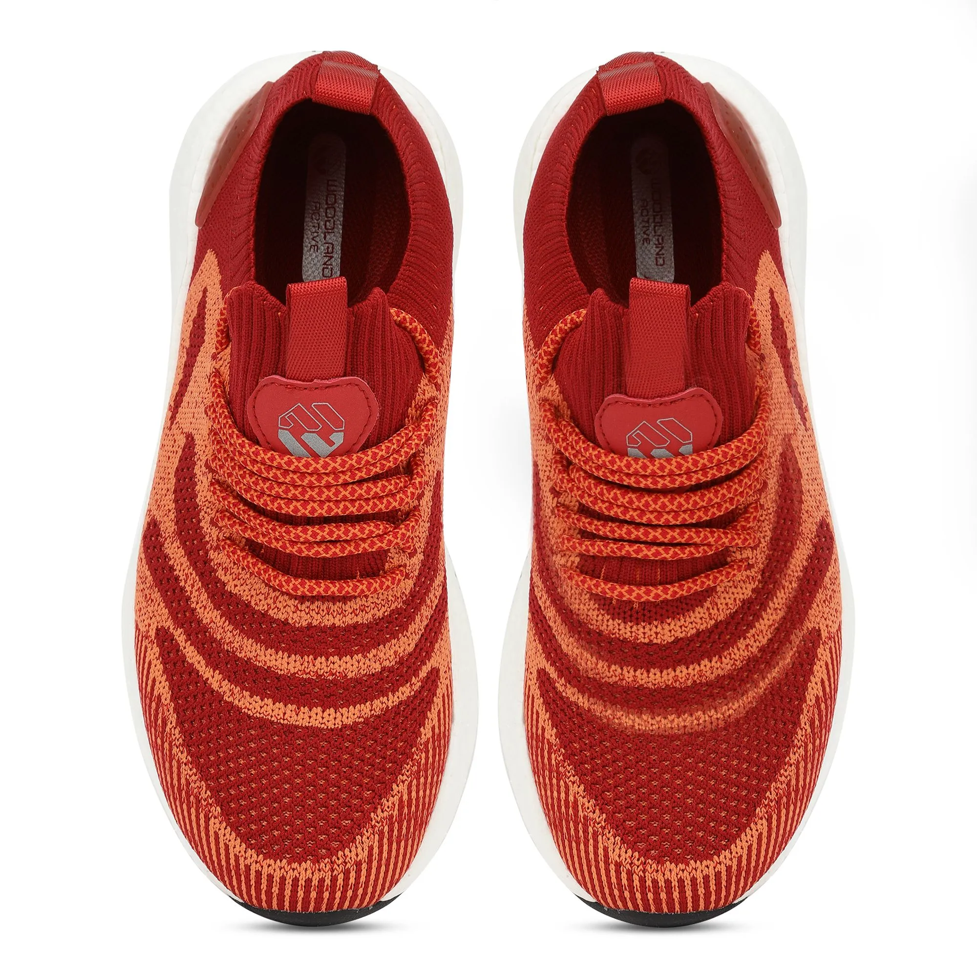 Rust Fabric Ladies Luxury Sports Shoes - Thumbnail 3
