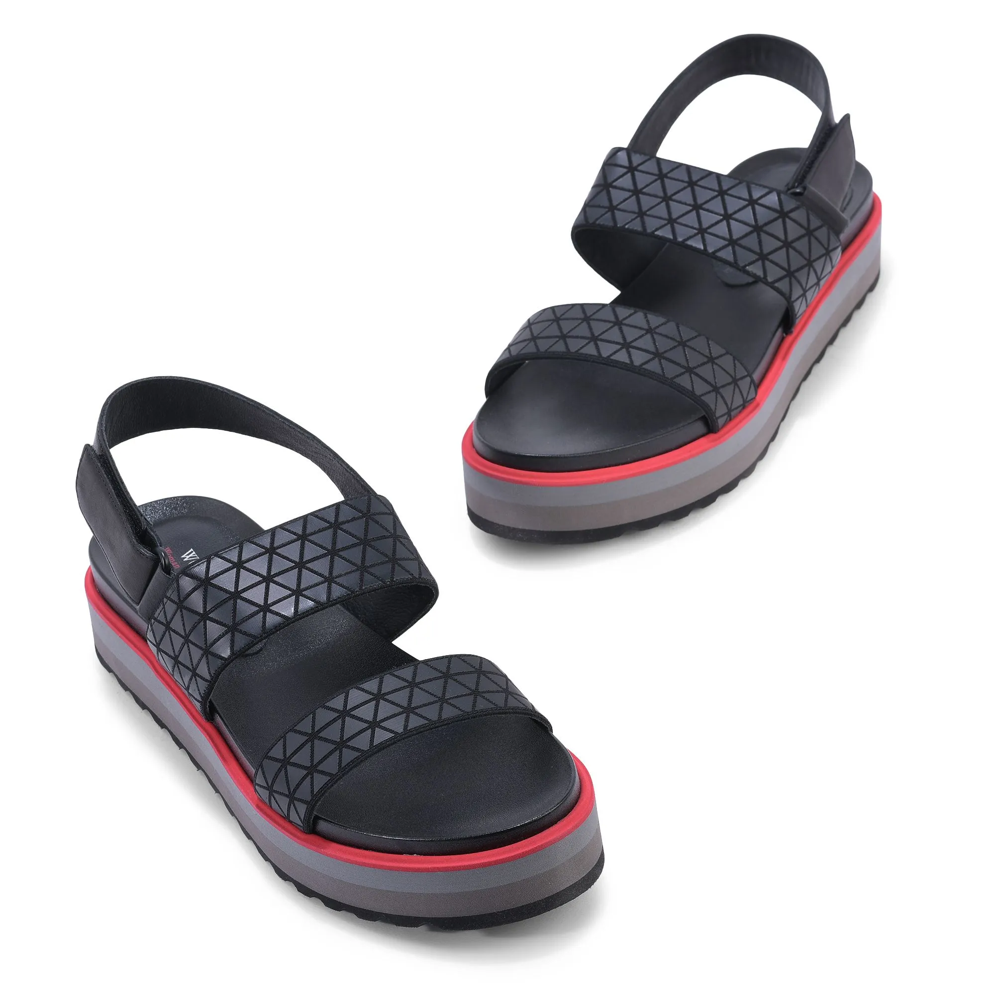 Black platform sandal - Thumbnail 2