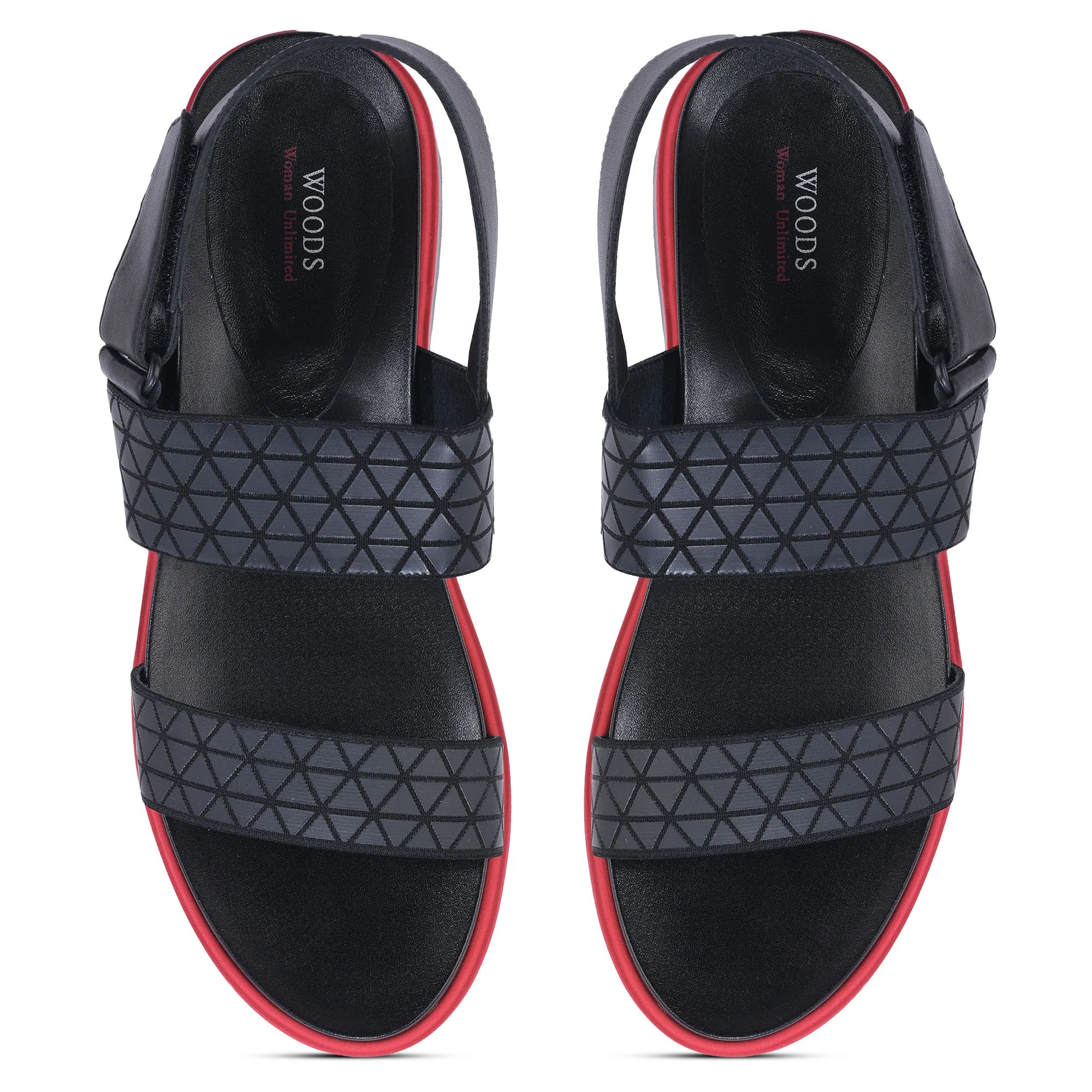 Black platform sandal - Thumbnail 3
