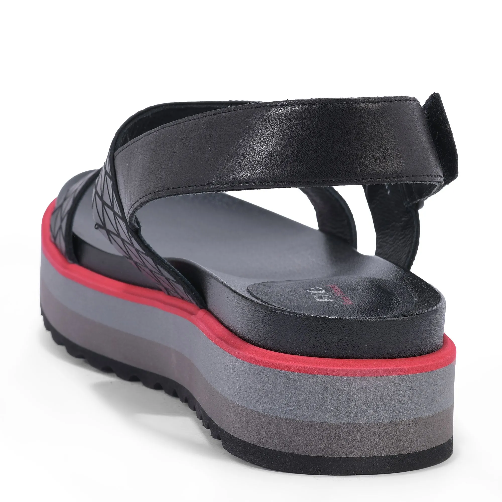 Black platform sandal - Thumbnail 5
