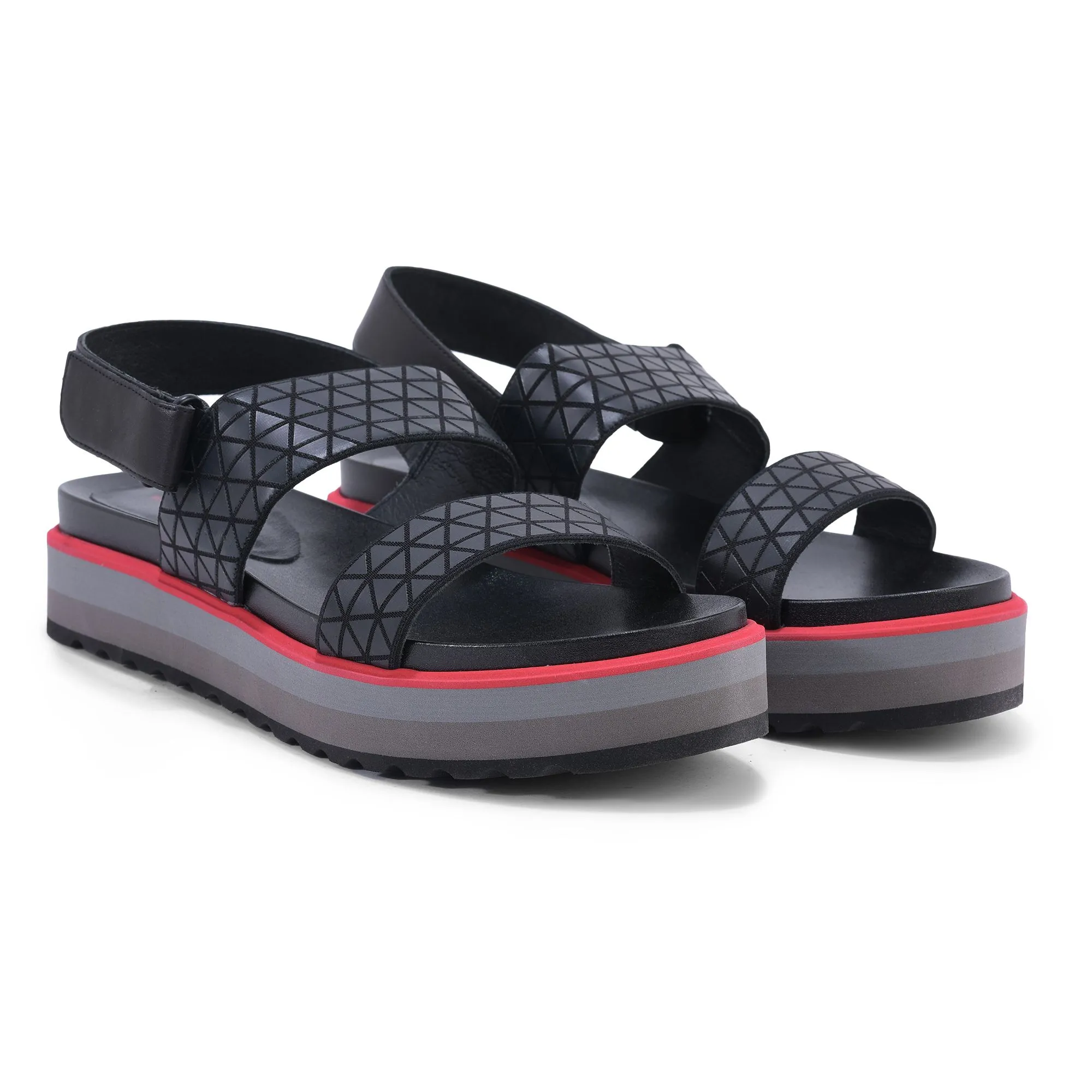 Black platform sandal - Thumbnail 6