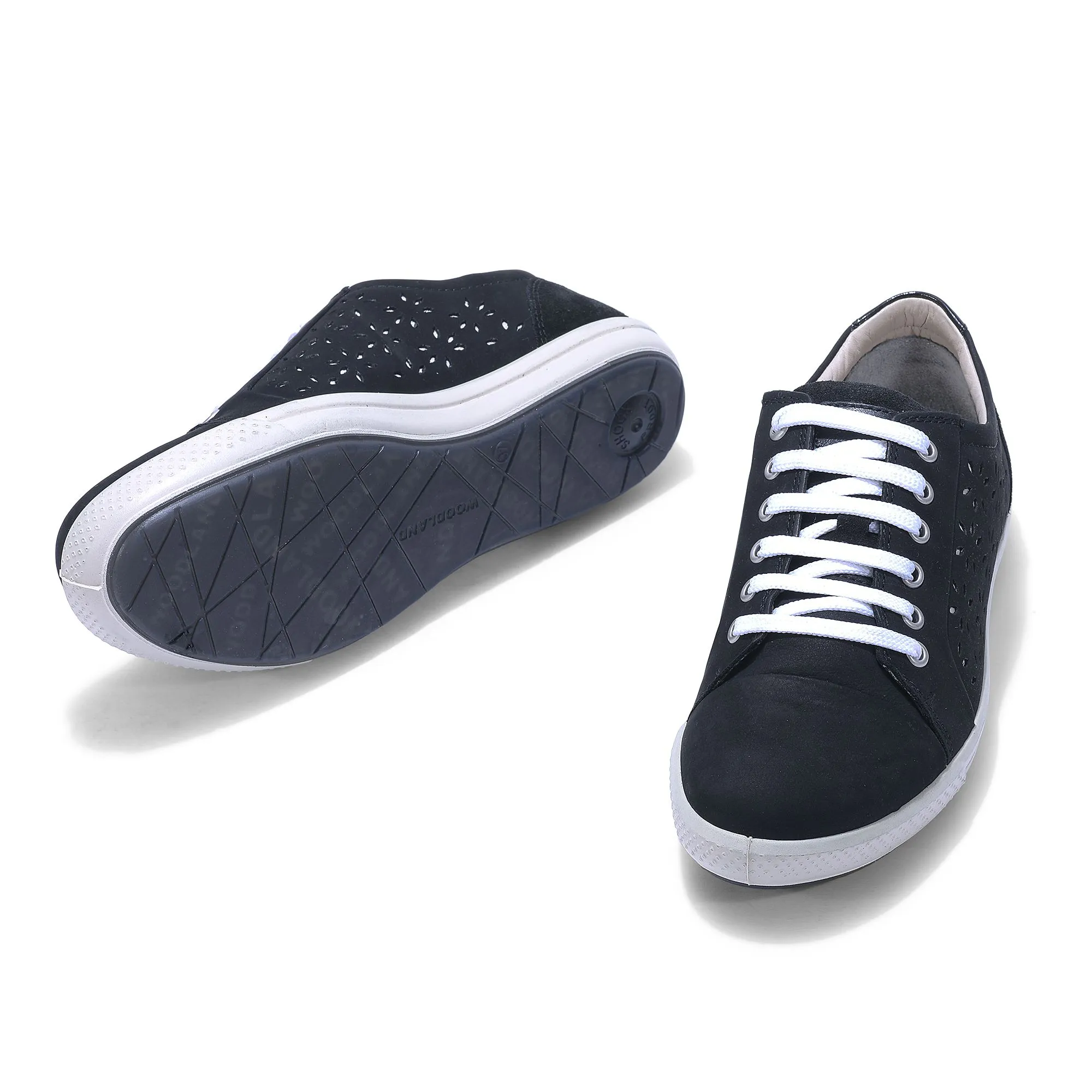 Woodland Black casual sneakers - Thumbnail 4